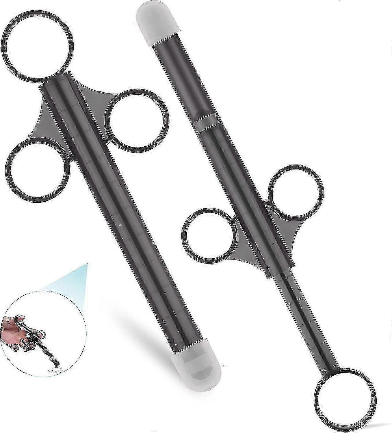 Reusable Lubricant Applicator Syringe with Rounded Cap, 10ml Scale for Easy and Clean Use by Couples