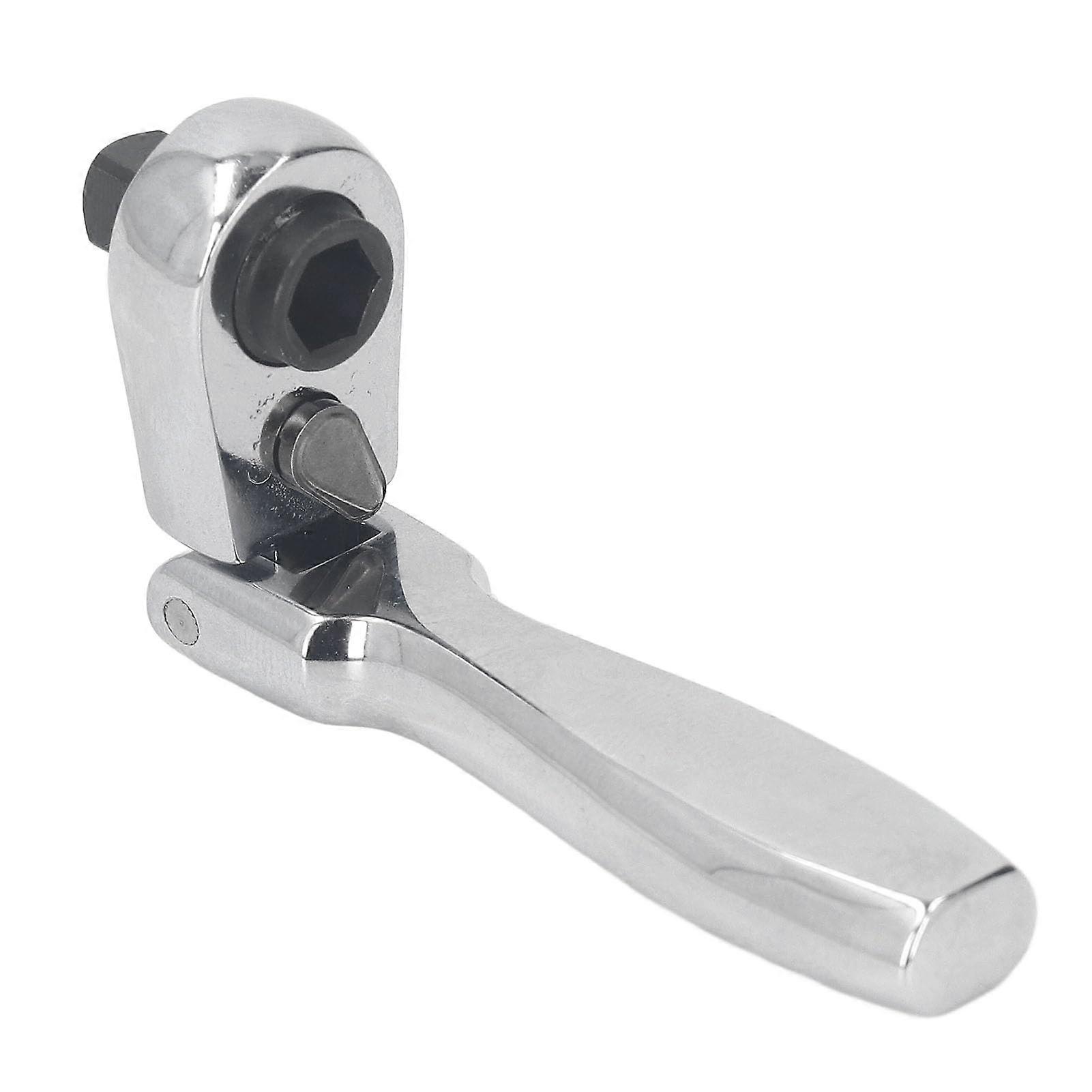 Ratchet Wrench 2 In 1, 72Tooth, 1/4 Inch Drive, Pivoting Spanner For Tight Spaces