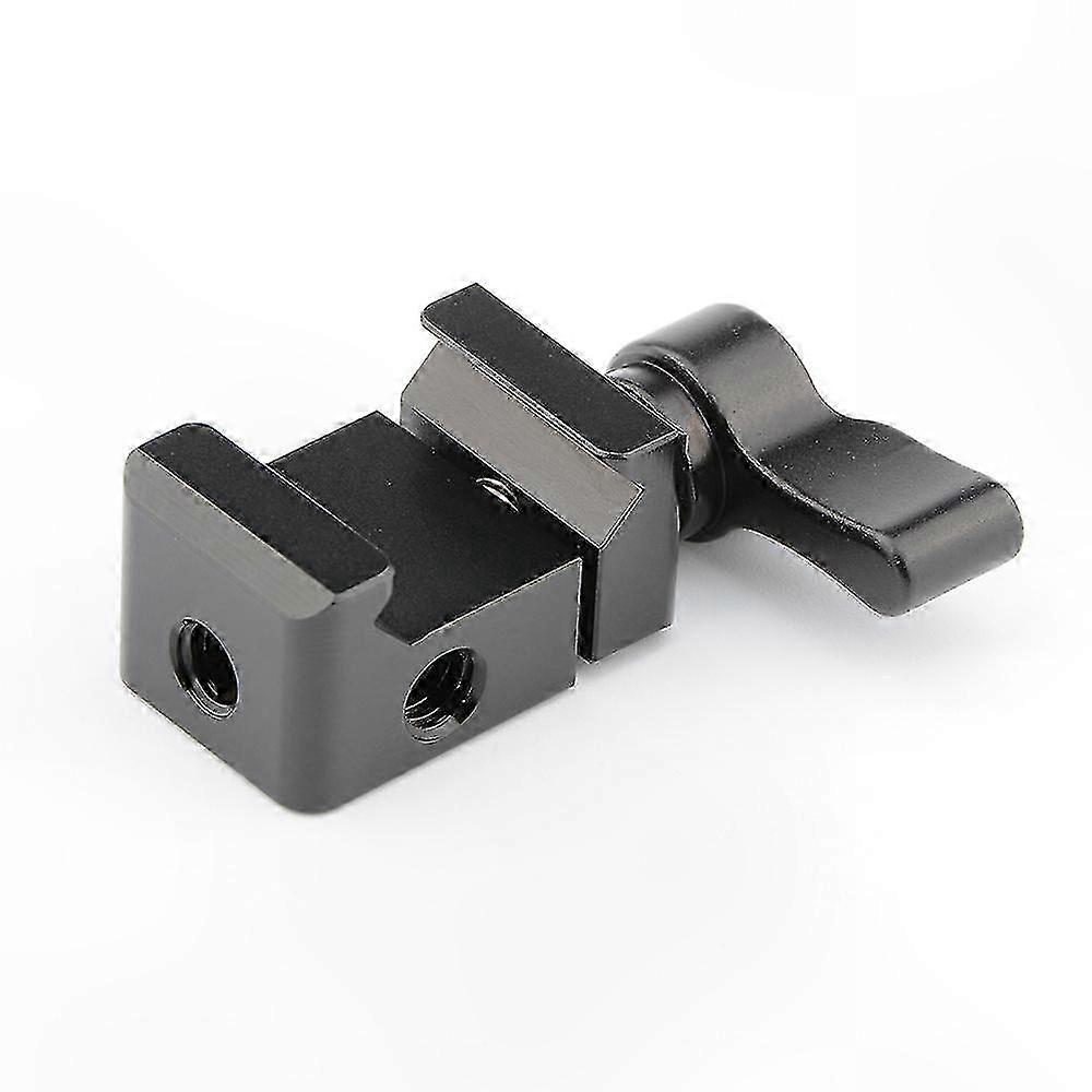 Quick Release NATO Rail Clamp with 1/4"-20 Mounting Points for Tactical Rails