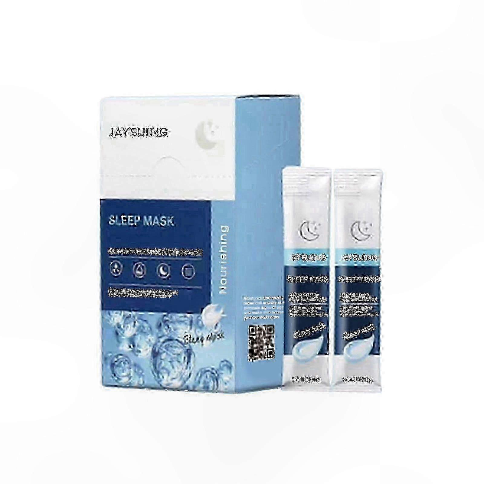 Collagen Infused Sleep Mask for Wrinkle Reduction and Skin Firming, No Rinse Anti-Aging Solution