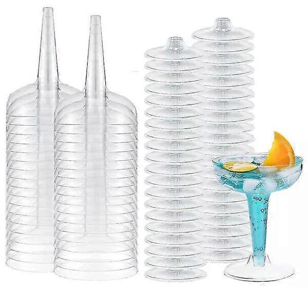 Plastic Cocktail Champagne Cups, 20pcs, Multipurpose for Parties