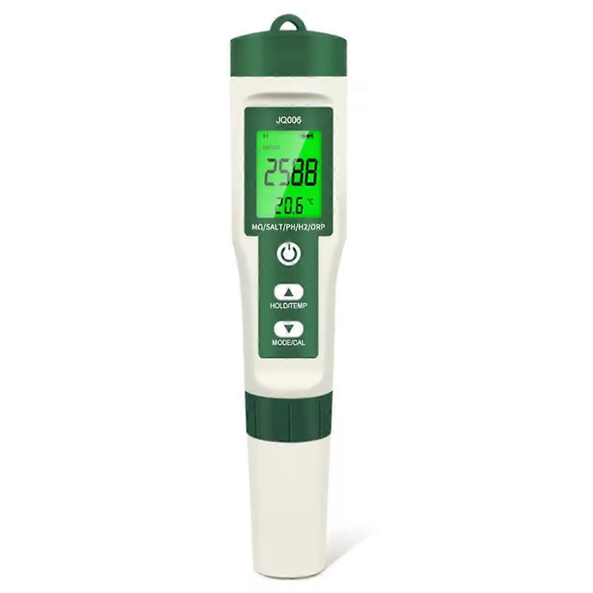 10 in 1 Digital PH Meter Water Quality Tester Hydrogen-Rich Detector for Drinking Water Aquariums Pools