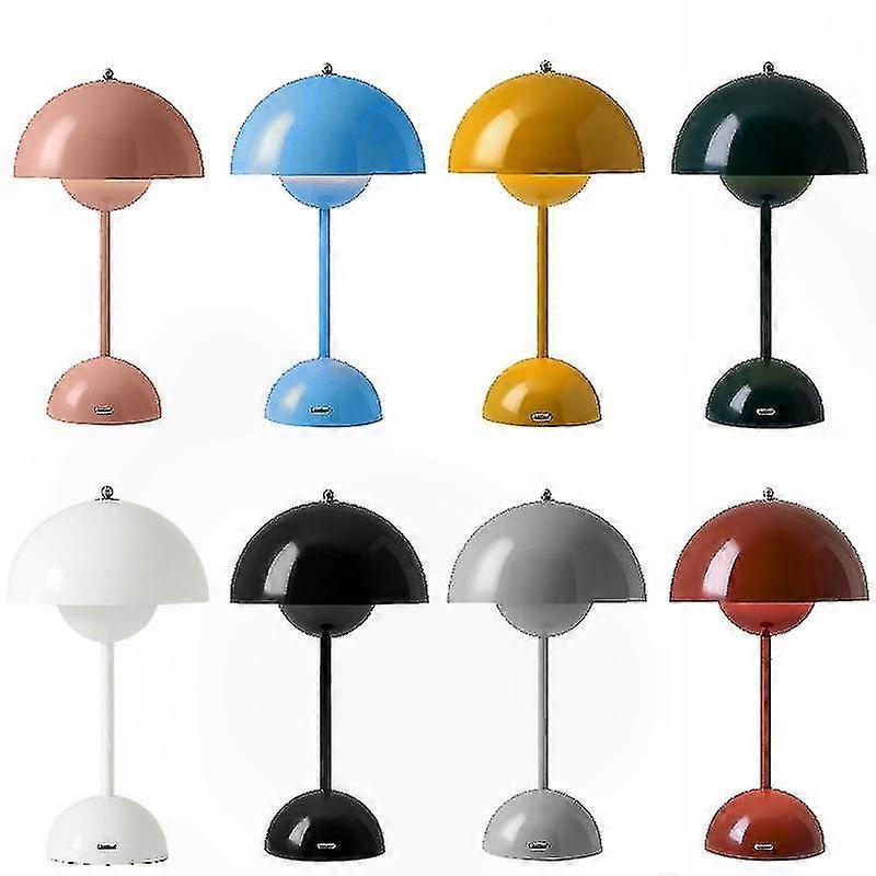 LED Table Lamp with Flowerpot Design, Portable Eye-Caring Light for Study and Home Use