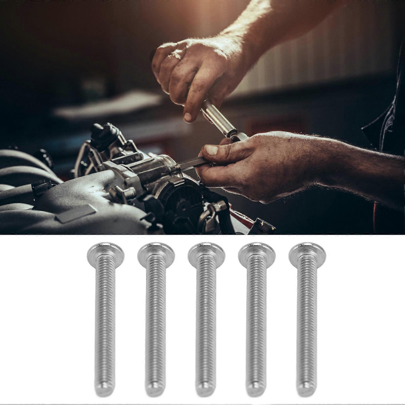 50Pcs M4x0.7mm Button Head Socket Cap Screws 35mm Galvanized