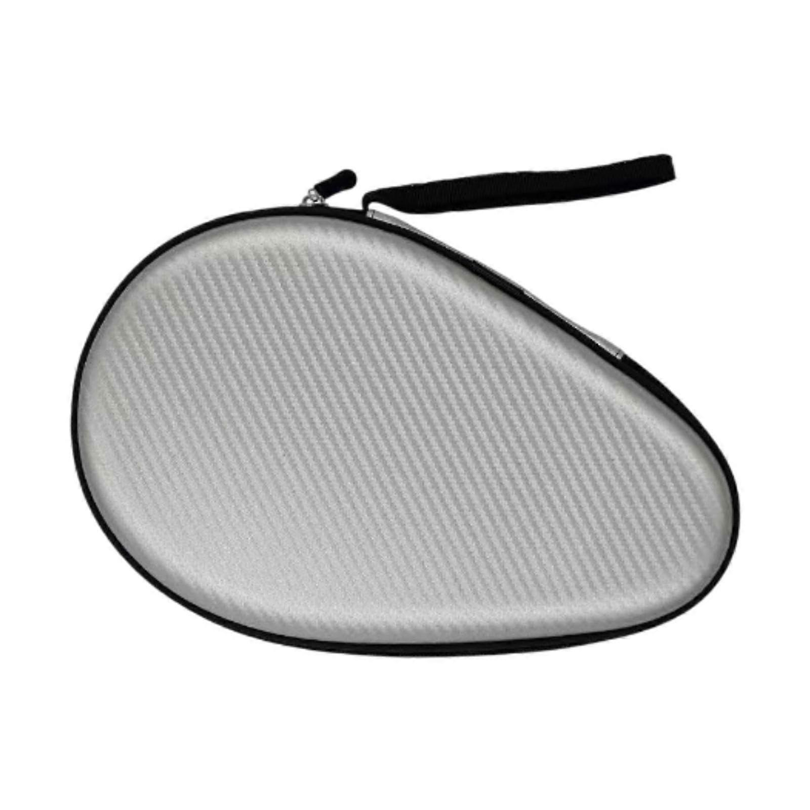 Table Tennis Racket Carrying Case, Storage Bag, Cover, Silver Color, For Table Tennis Rackets
