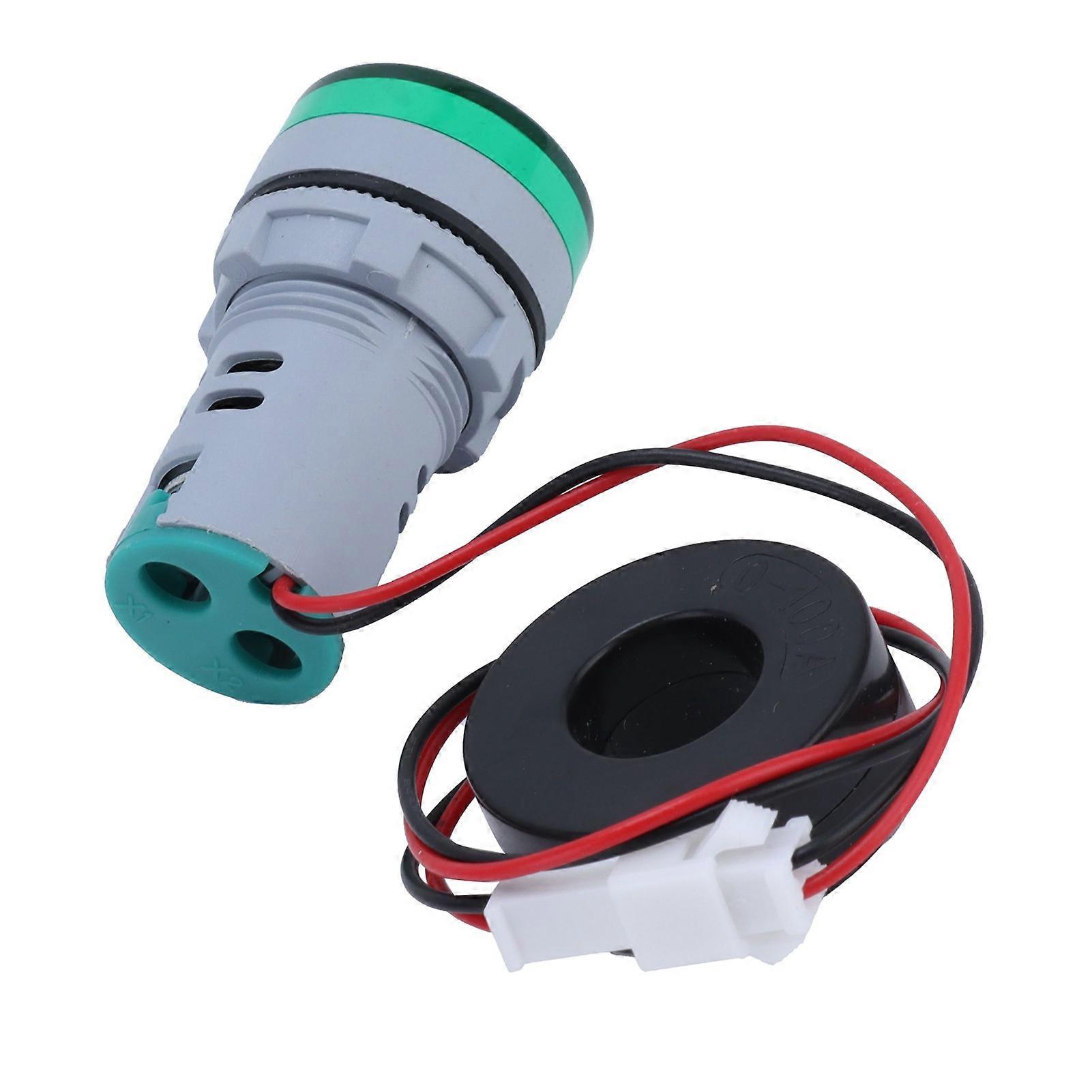 Digital Current Meter AD16-22DSA 220V AC 0-100A Signal Indicator Light