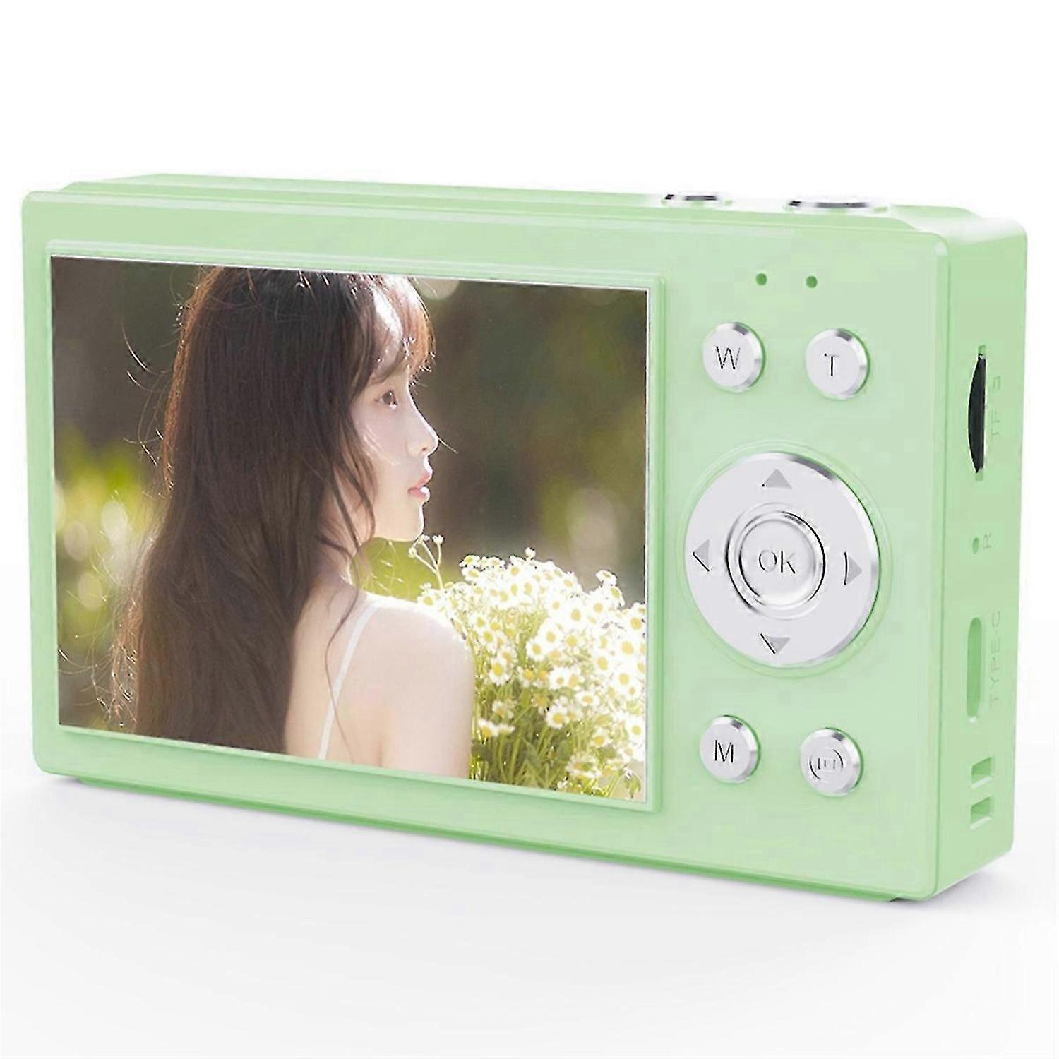 4K CCD Digital Camera 64MP Wifi Digital Video Camera 16X Digital Zoom with 2.8inch Screen for Beginner Green