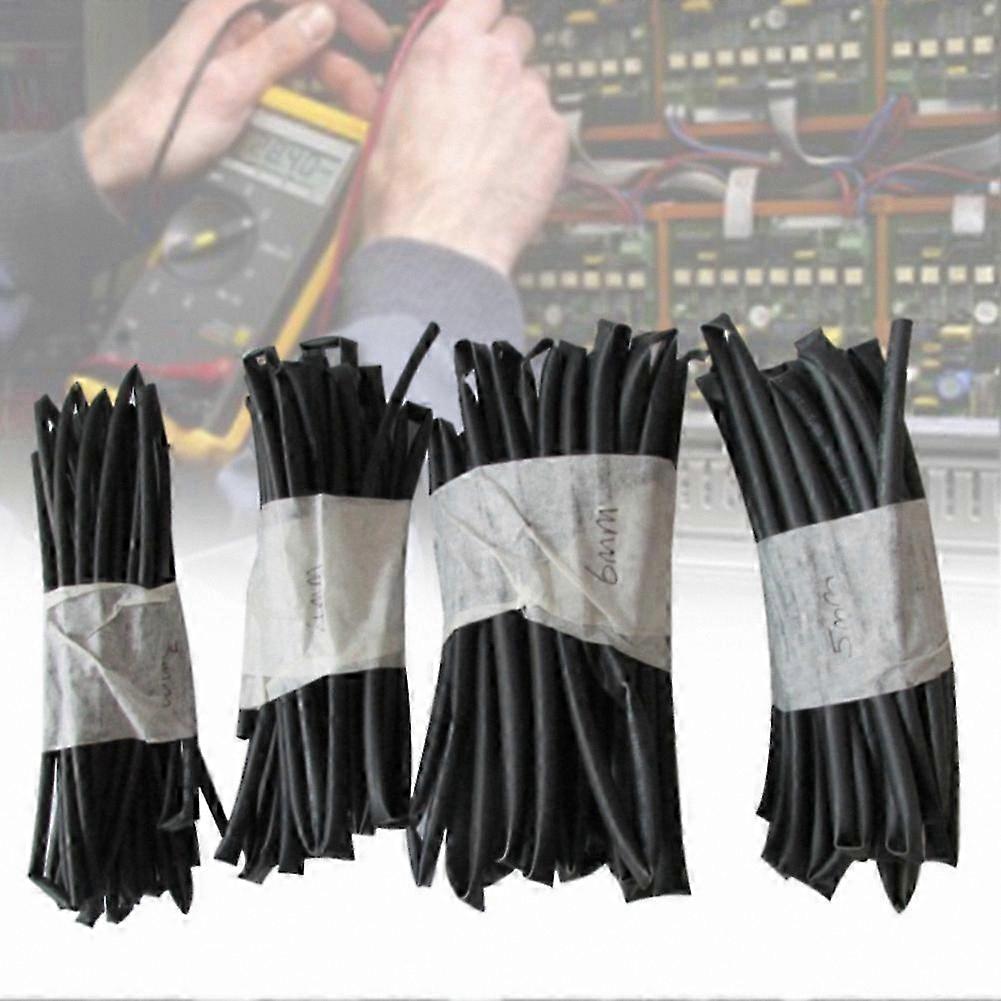 4-Pack Polyolefin Heat Shrink Tubing for Electrical DIY Projects, 3mm-6mm Sizes