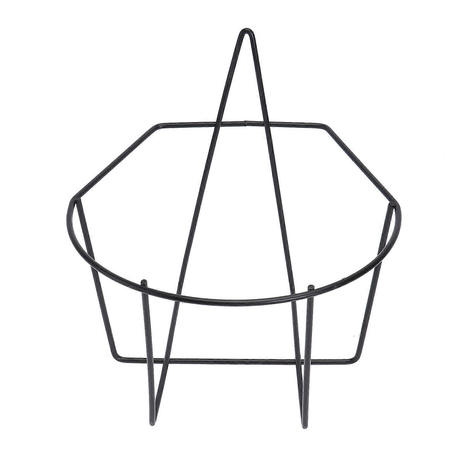 Iron Plant Stand for Hanging Use 1Pcs Flowerpot Ironwork Rack Hanging Holder Black
