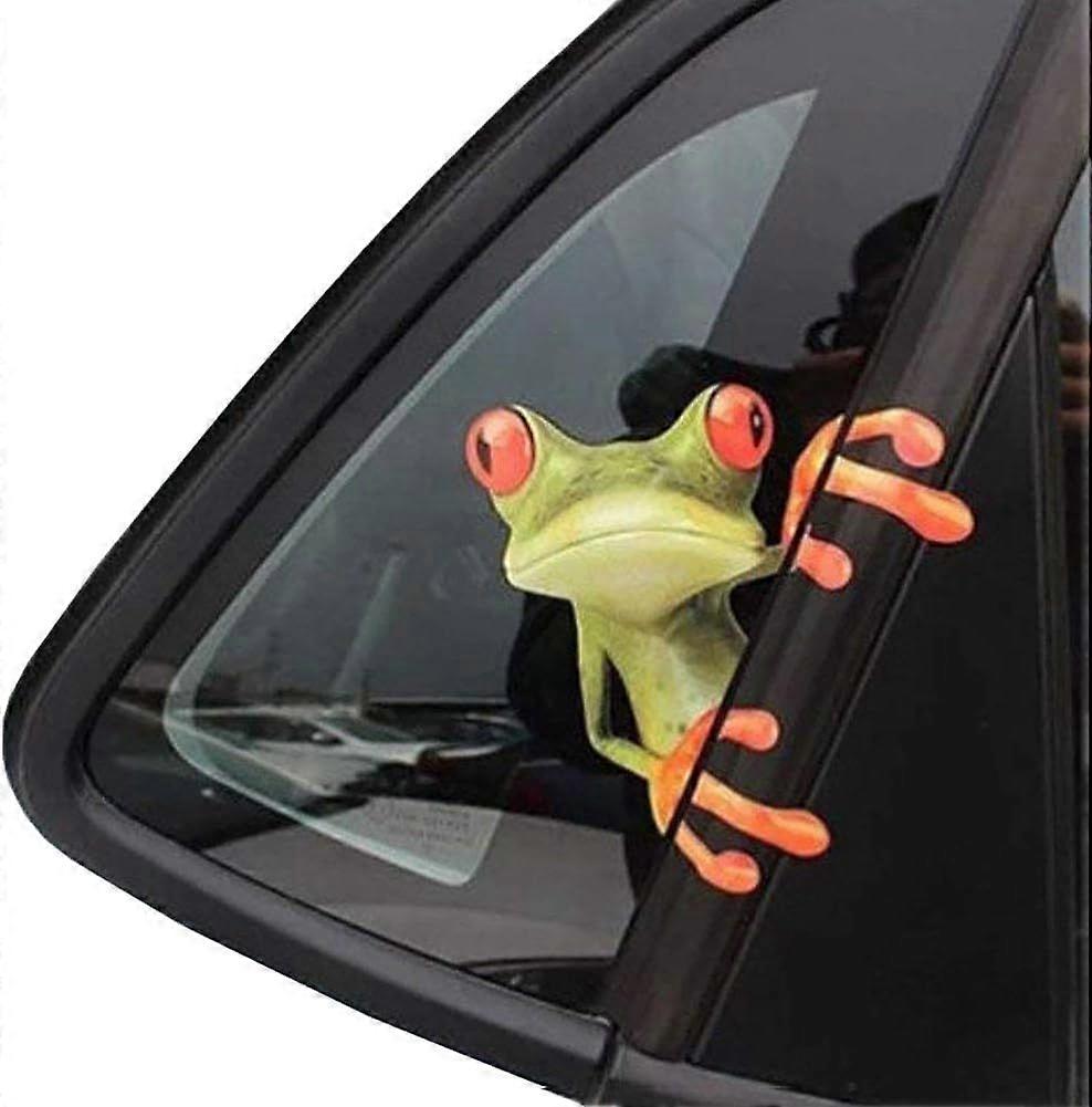 UTENEW 3D Cute Peep Frog Funny car Stickers Truck Window Vinyl Decal Graphics