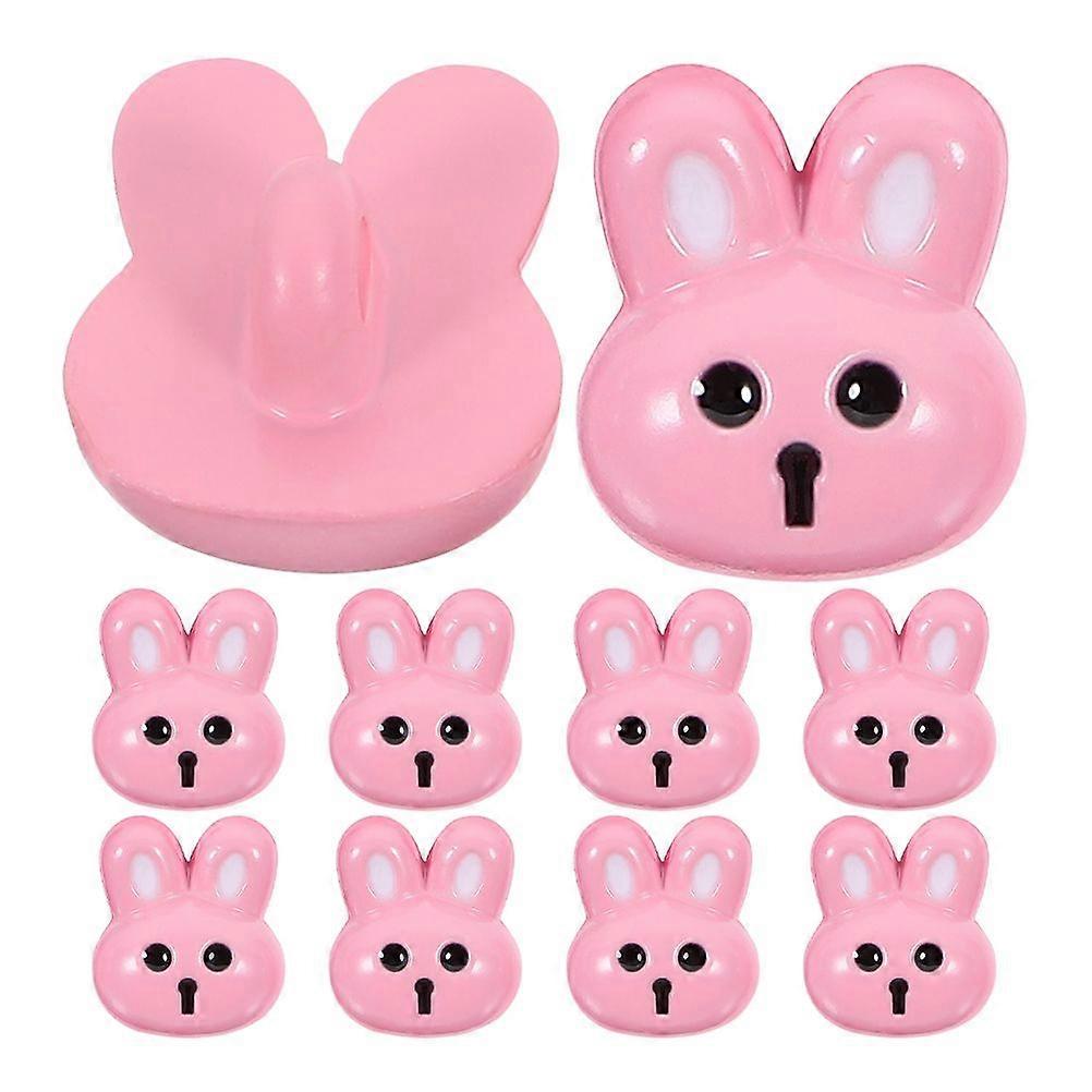 10pcs Rabbit Buttons Cute Bunny Buttons for Clothing DIY Craft Decorations for Sewing and Crafting Resin Buttons Clothing Buttons