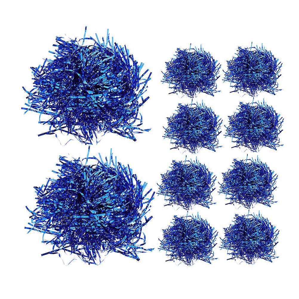 Blue Cheerleading Hand Poms for Sport Cheering 20Pcs Durable Plastic Pom Poms