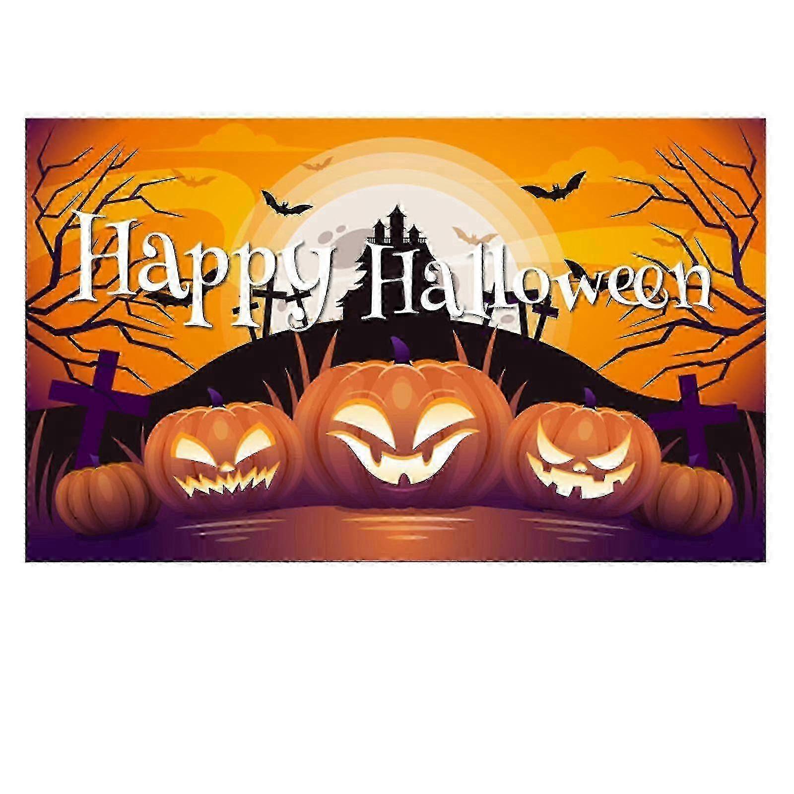 Gothic Halloween Banner Decoration for Spooky Party Background