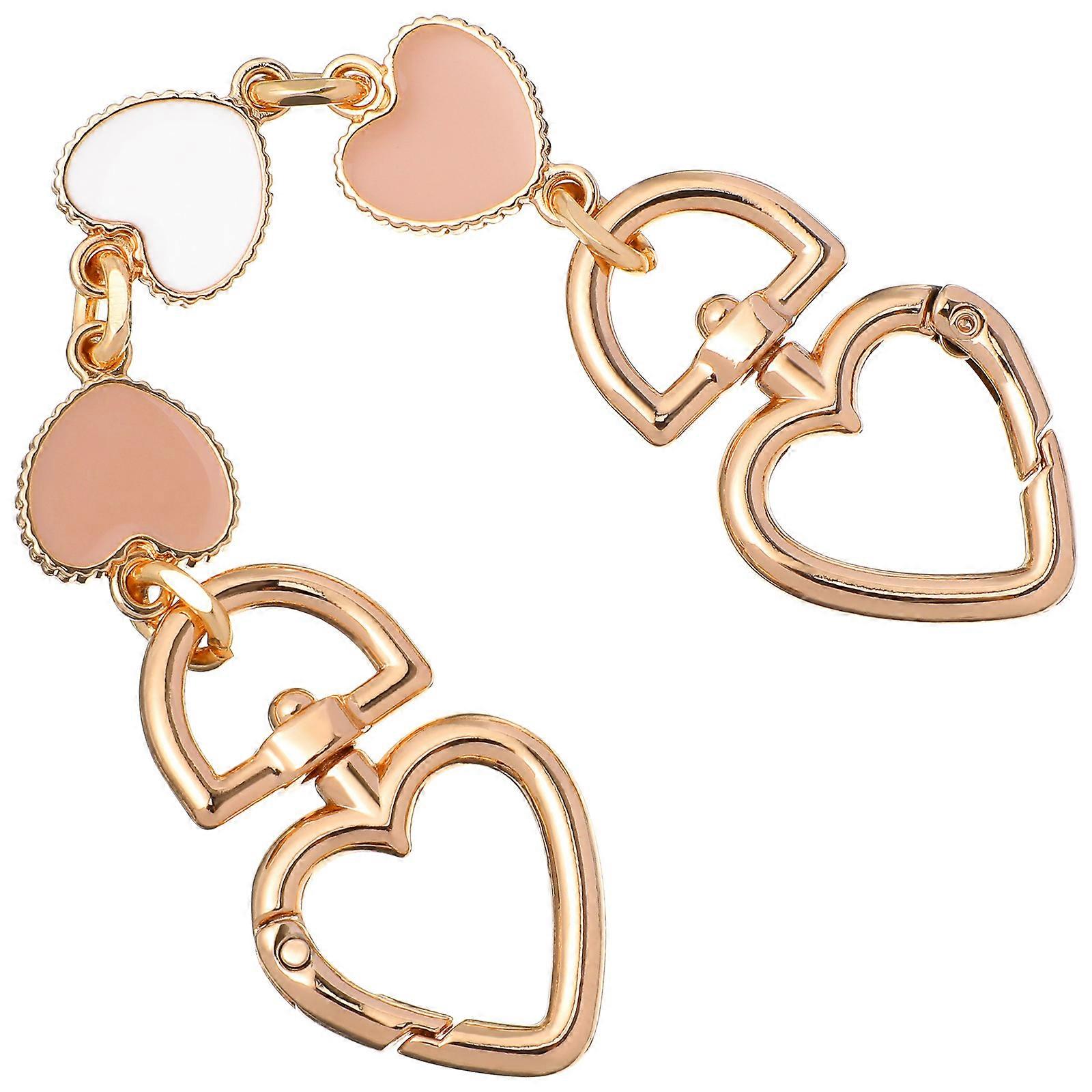 Alloy Bag Chain Heart Shape Tote Bag Replacement Chain for Decoration