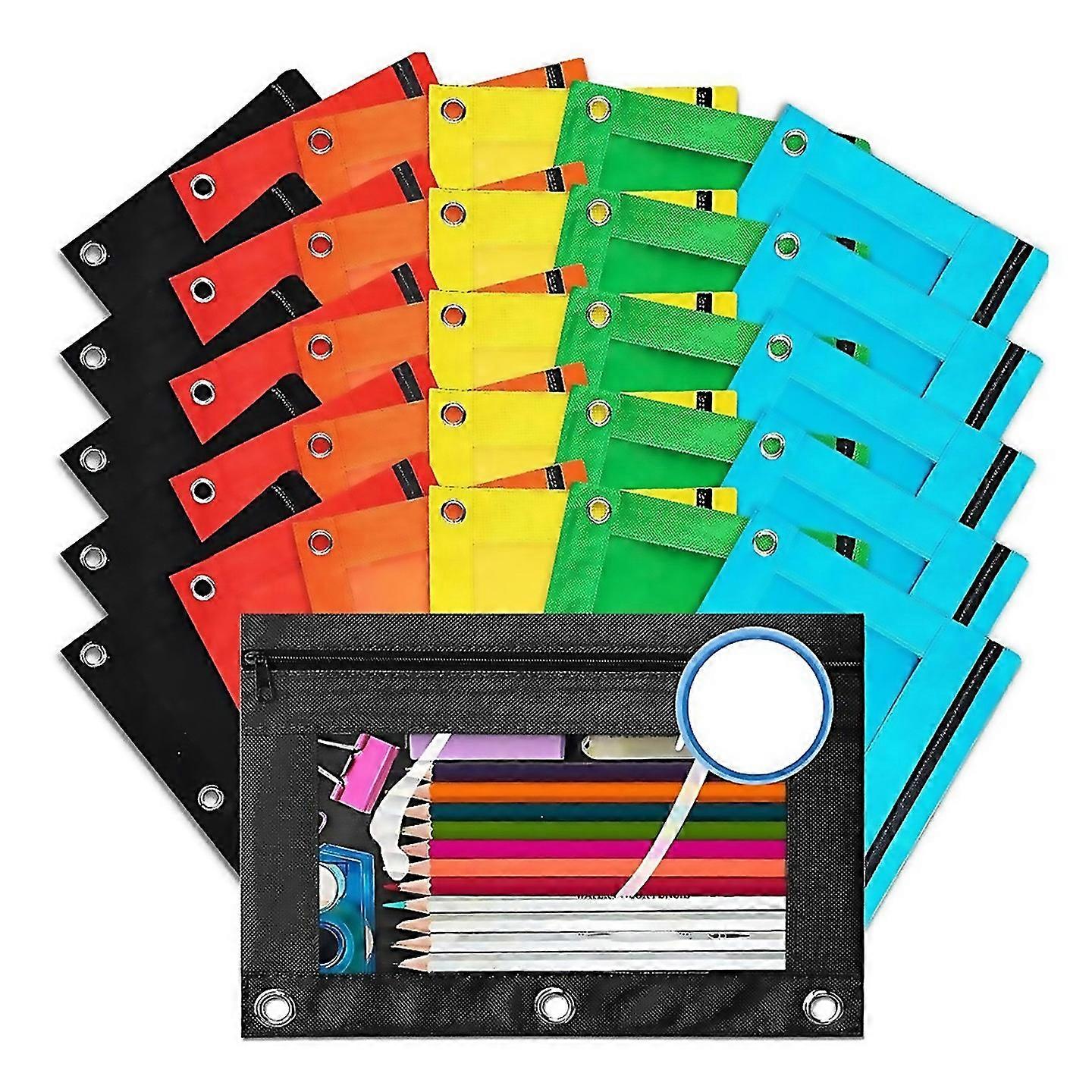 For Pencil Pouch For 3 Ring Binders 30 Bulk Pencil Pouches
