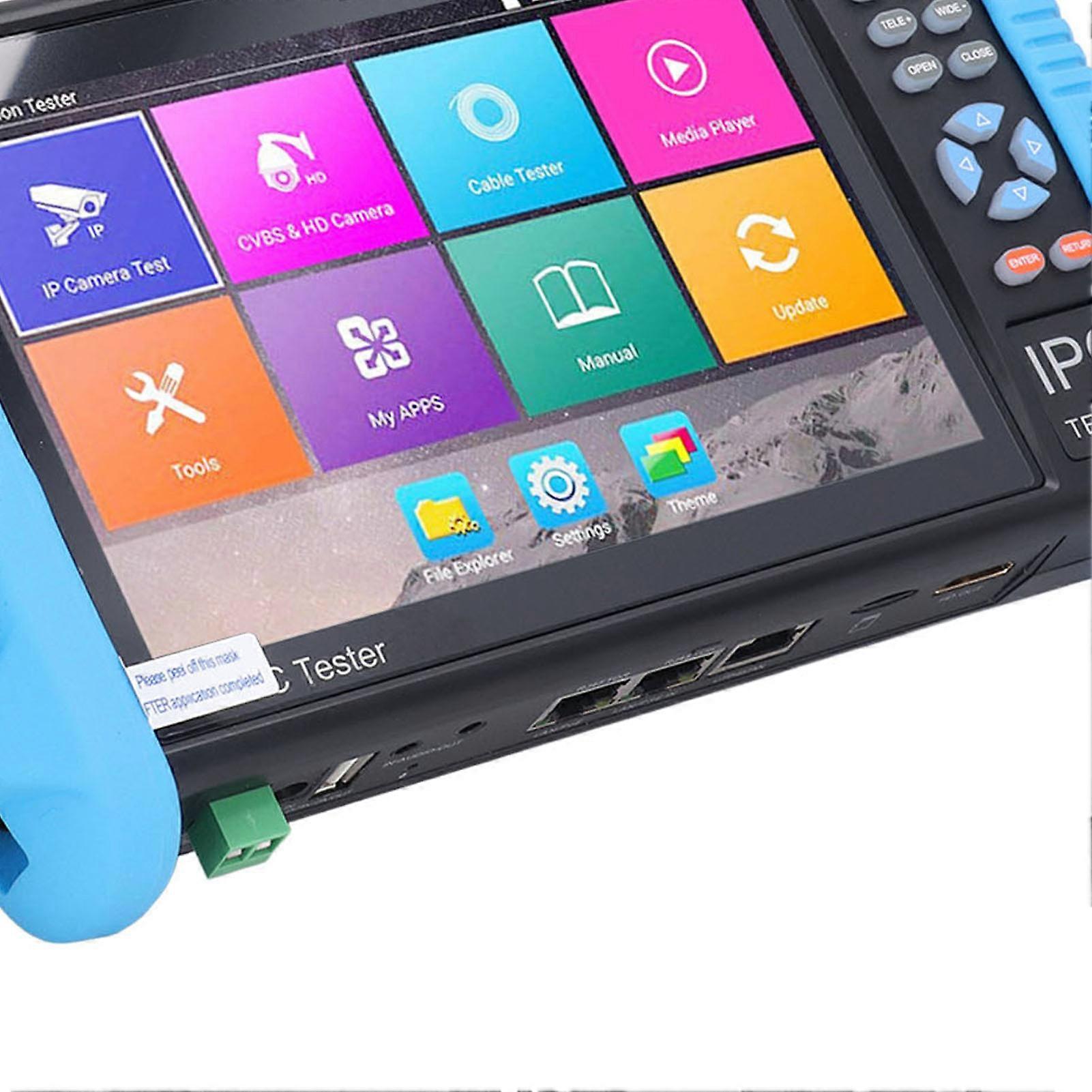 Testeur de caméra IP 7 pouces, testeur de caméra de vidéosurveillance en circuit fermé, prise UE 100-240 V