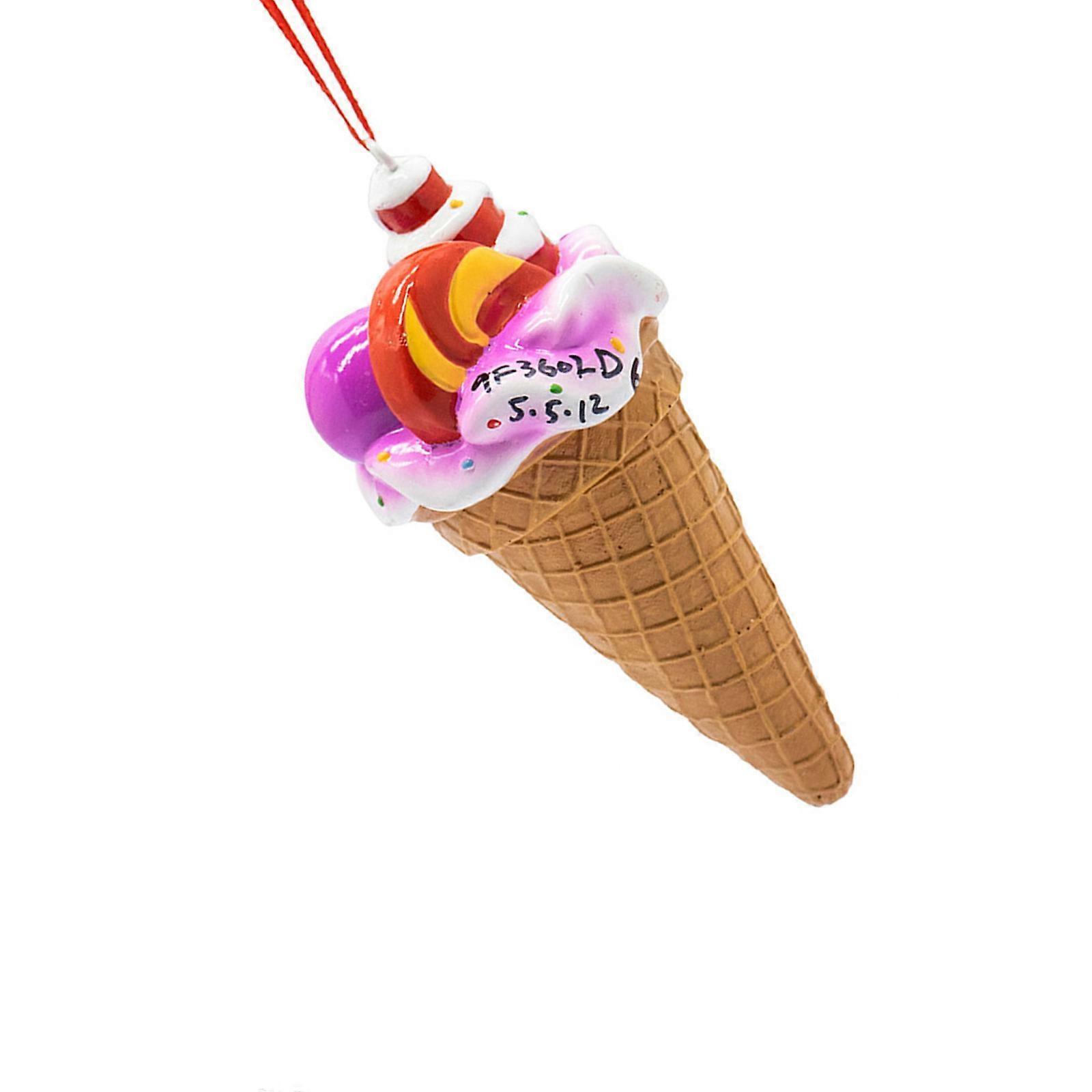 Realistic Ice Milk Molded Tree Suspended Deck Additional Rosin Substance Celebratory Party Addition  Purple