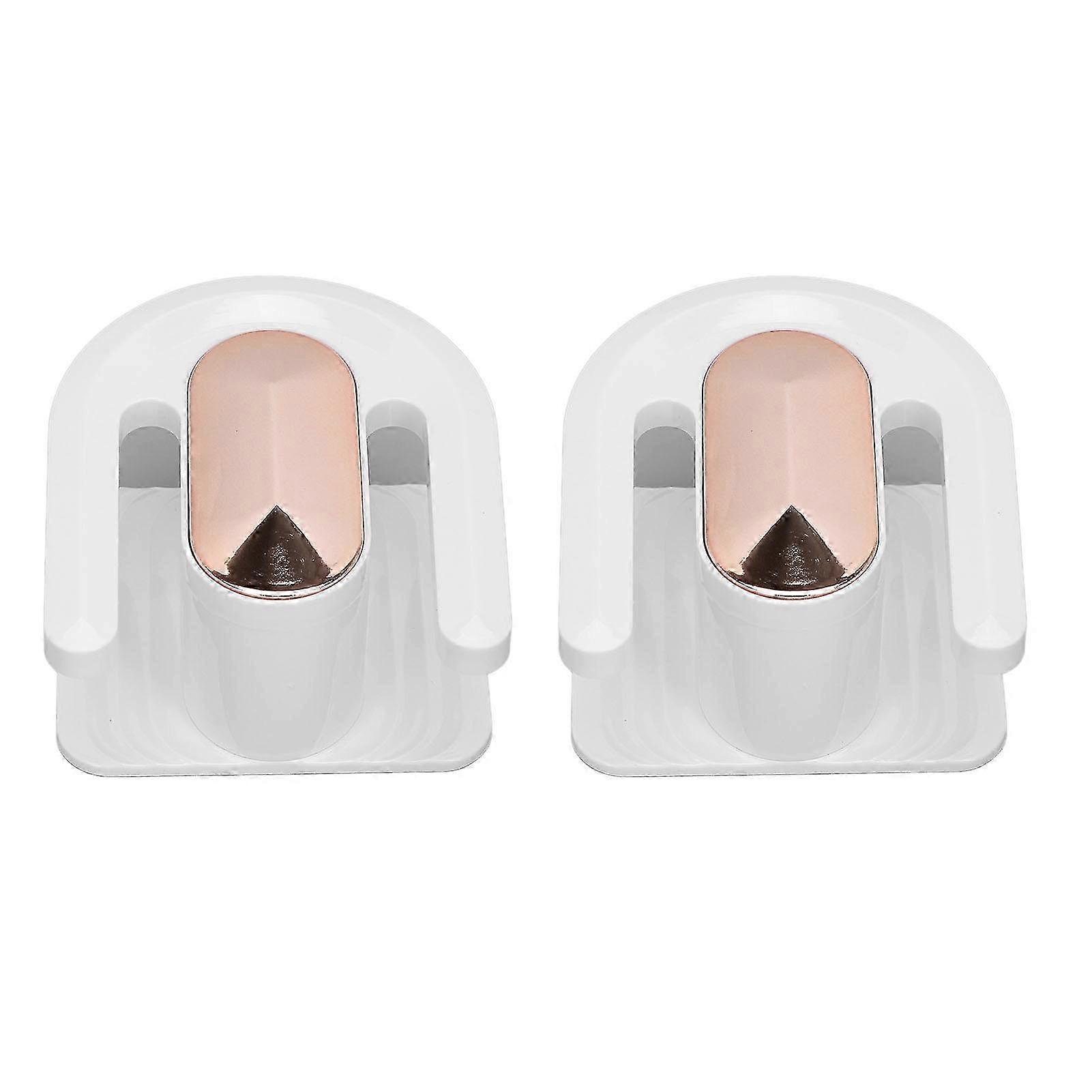 2pcs Wall Mounted Plastic Slipper Rack Punch Free Bathroom Hook 2025
