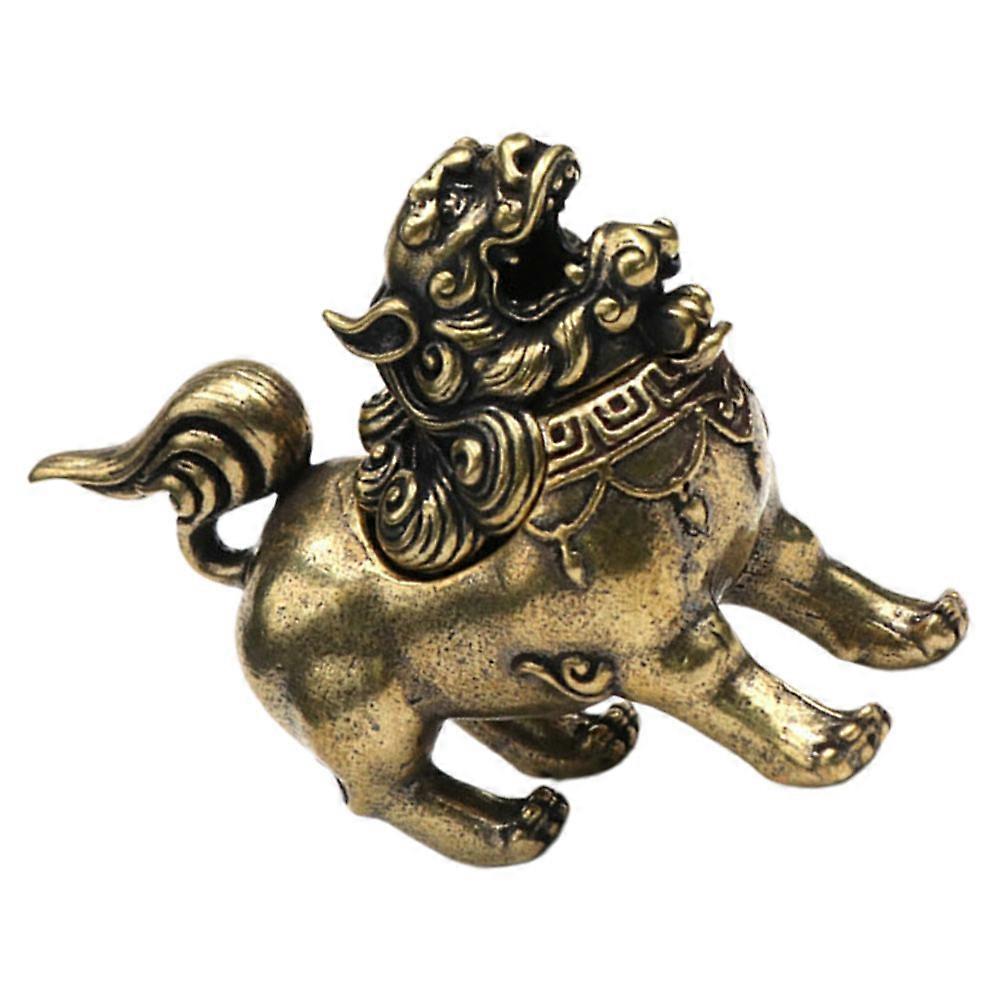 Copper Incense Burner Kylin Shape Holder for Household Use 2Pcs