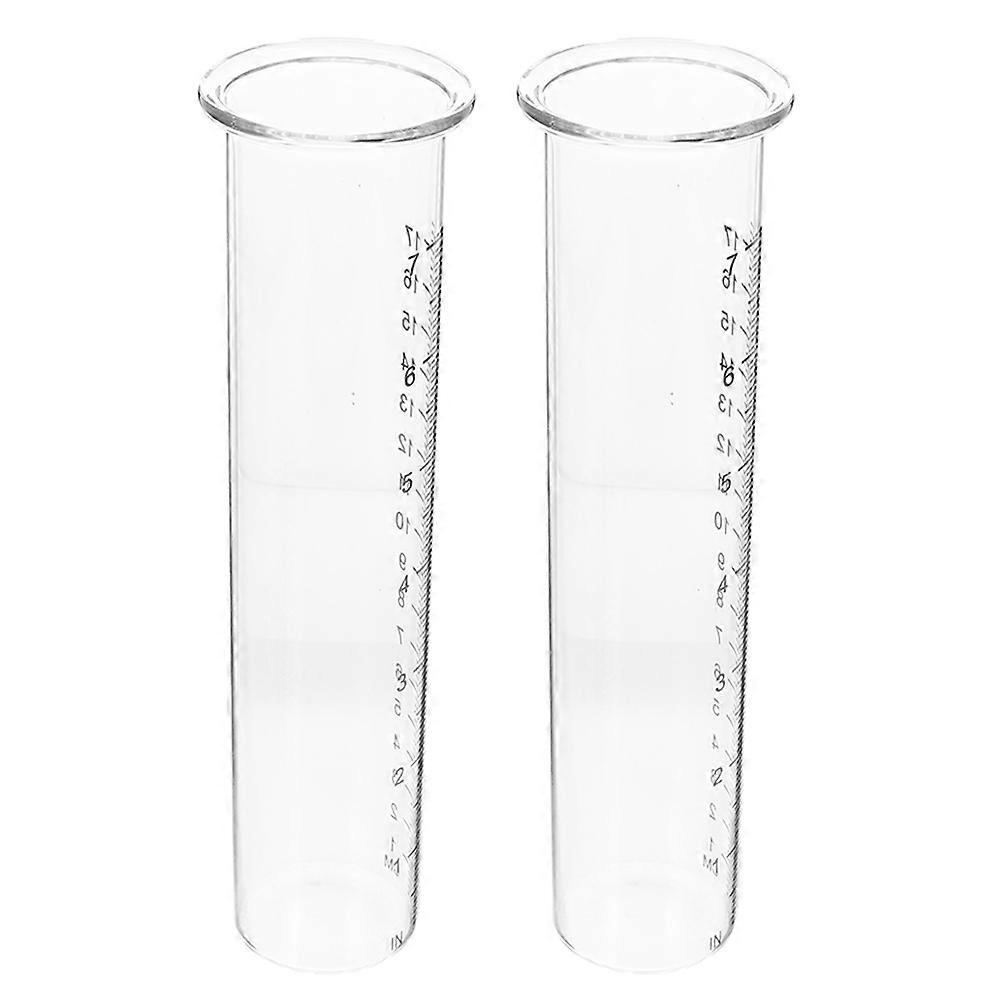Opaque Plastic Rain Gauge Tubes for Lawn Use 10Pcs Replacement Set