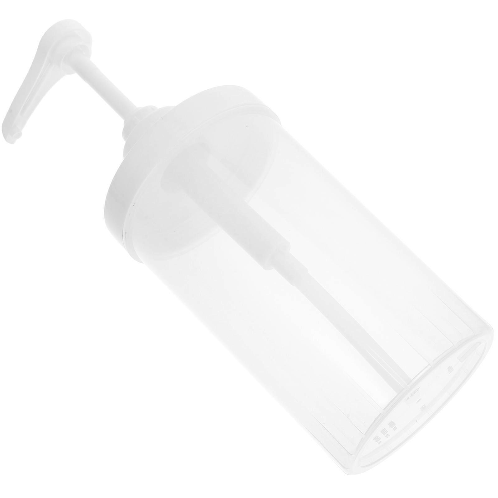 Syrup Pump Dispenser Hand Press Syrup Bottle for Storage 2Pcs