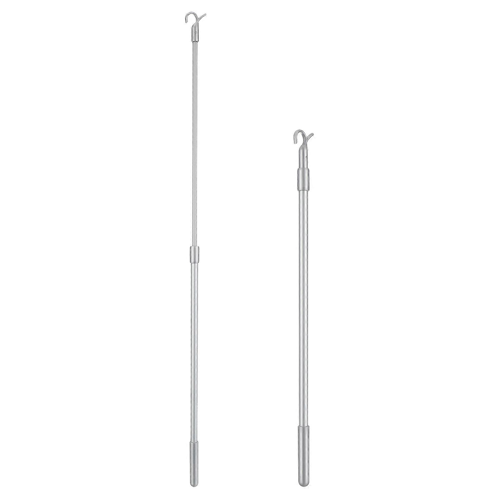 Metal Blind Wand Vertical Blinds Replacement for Curtains 3Pcs Silver Set