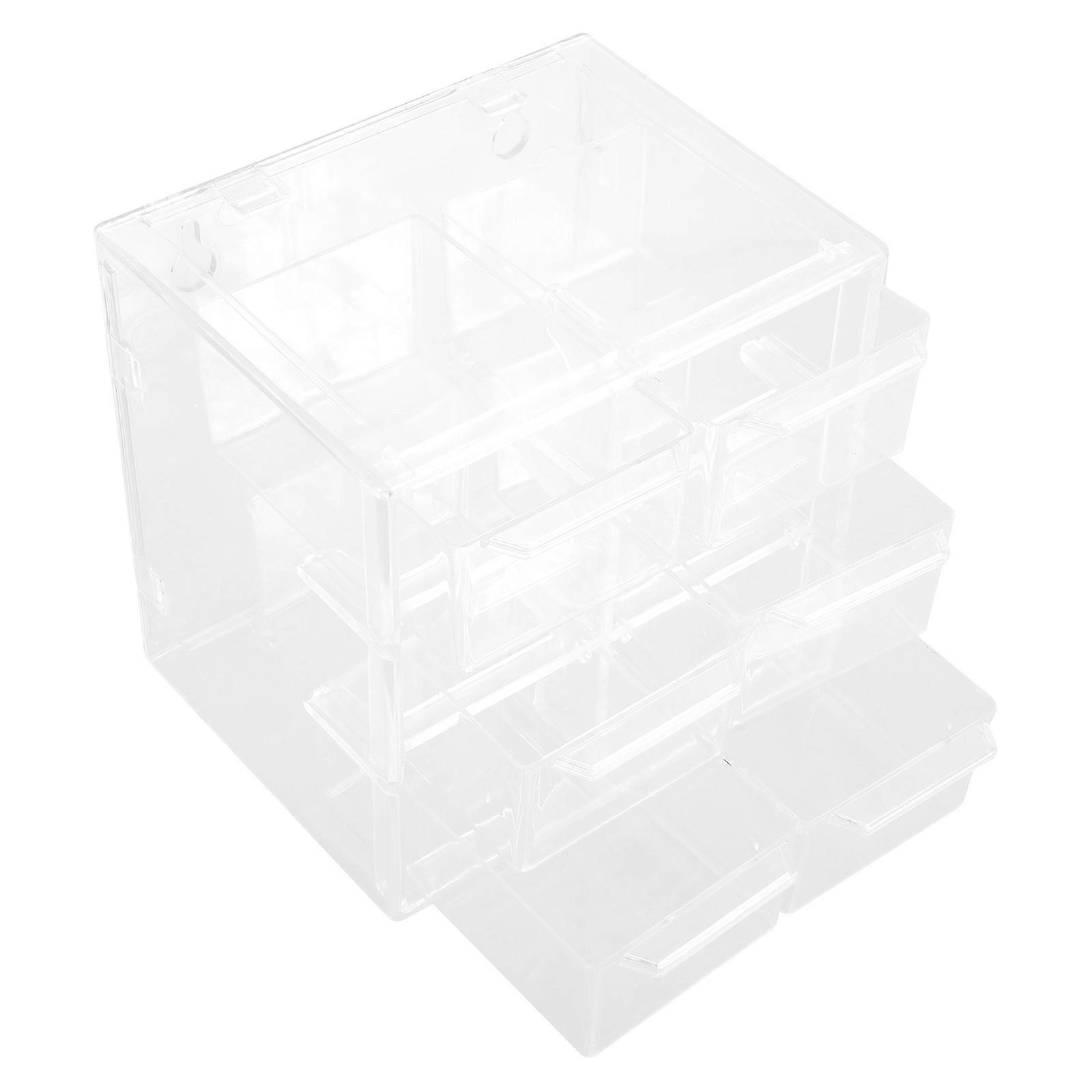Transparent Acrylic Contact-Lens Storage Box for Easy Use 5Pcs