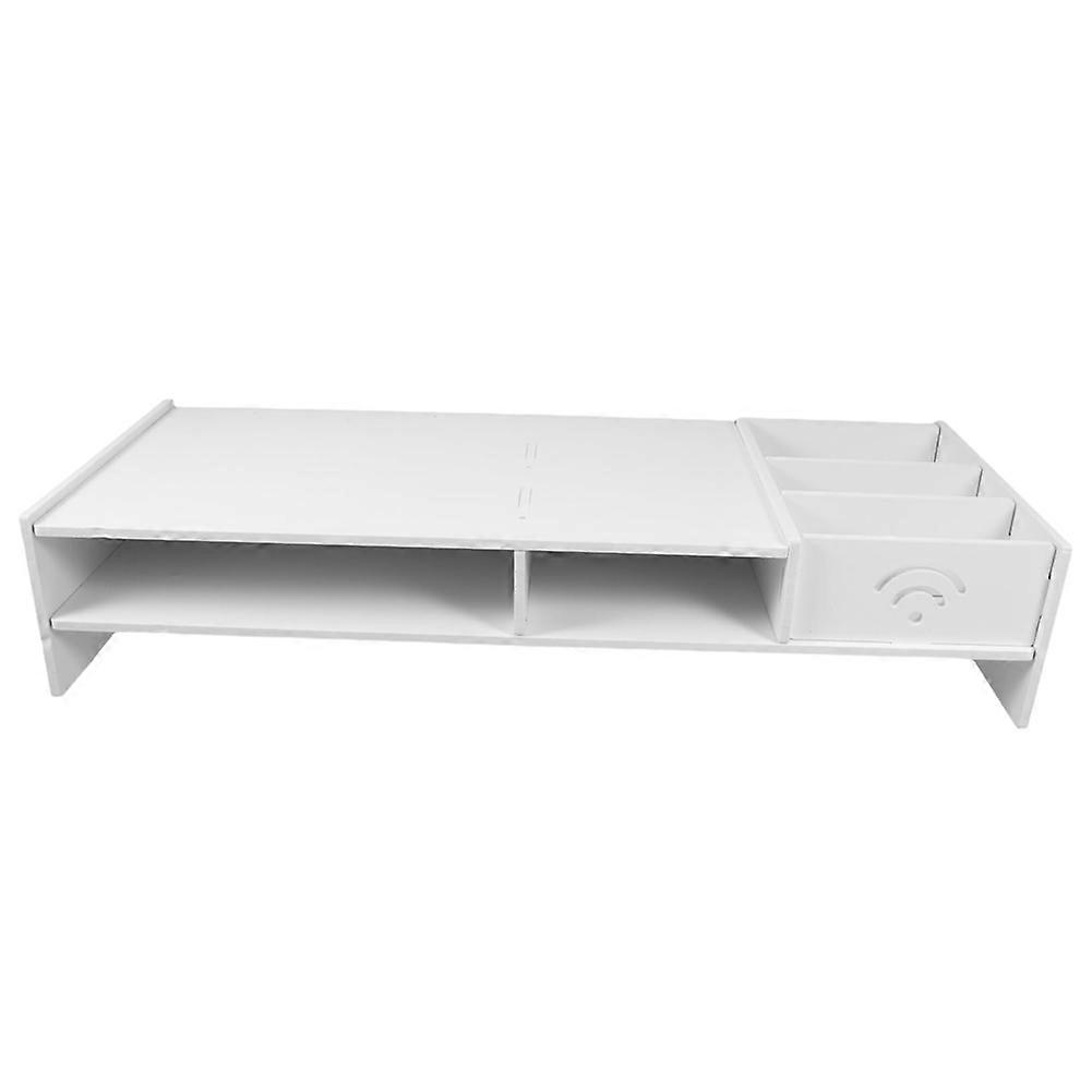 Computer Monitor Stand Riser Multi-Function PC Laptop Holder Desk Organizer Shelf Easy Assemble for Home Desktop