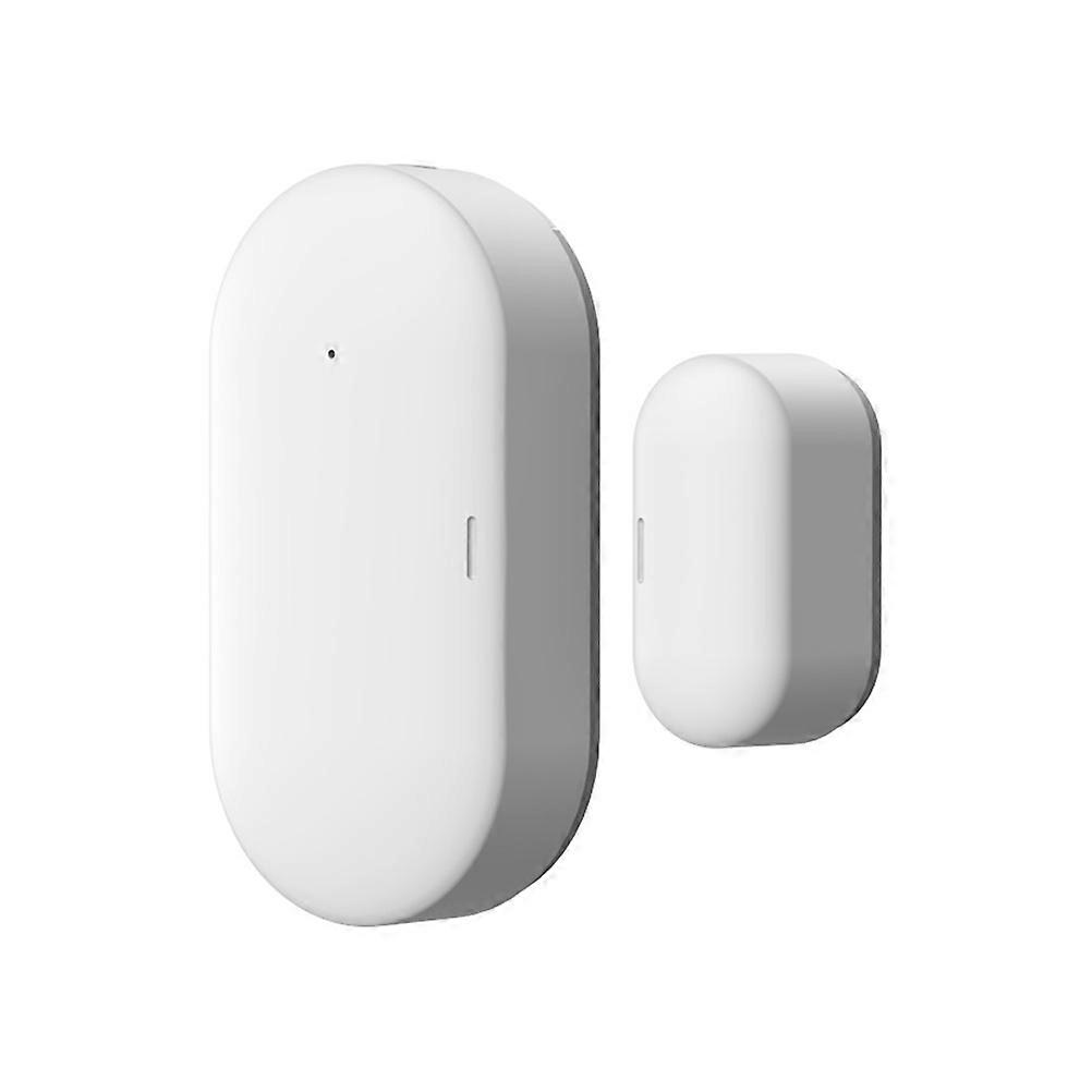 Door Sensor Intelligent Linkage Alarm for Home Safety 1Pair White ABS