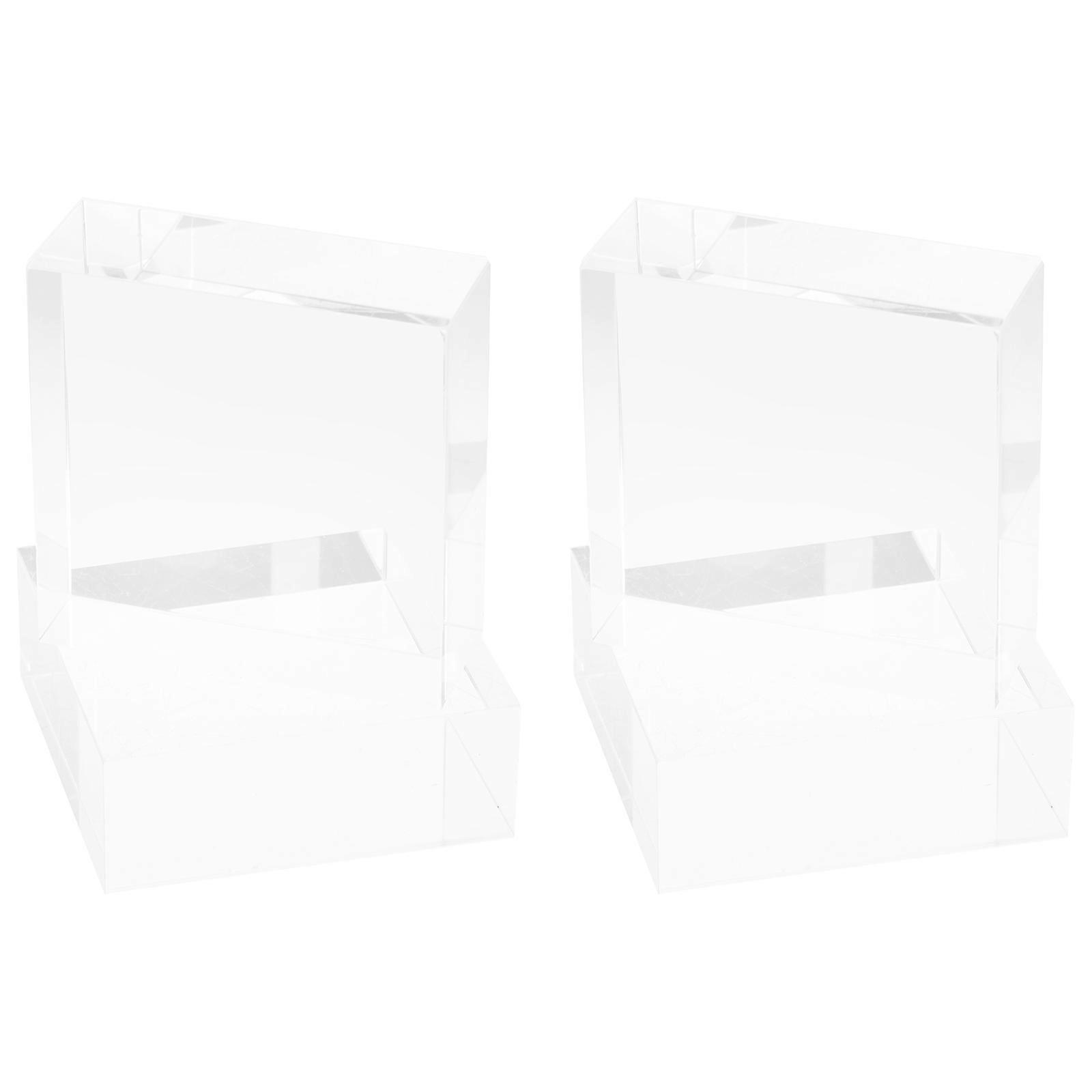 Transparent Acrylic Display Block Jewelry Base for Display Use 15Pcs