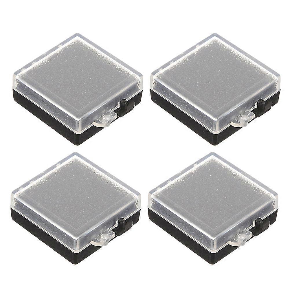 Plastic Storage Box For Chips And Electronic Parts Featuring Anti-Static Foam Protection And Clear Design Ideal For Workbenches 8 Pcs