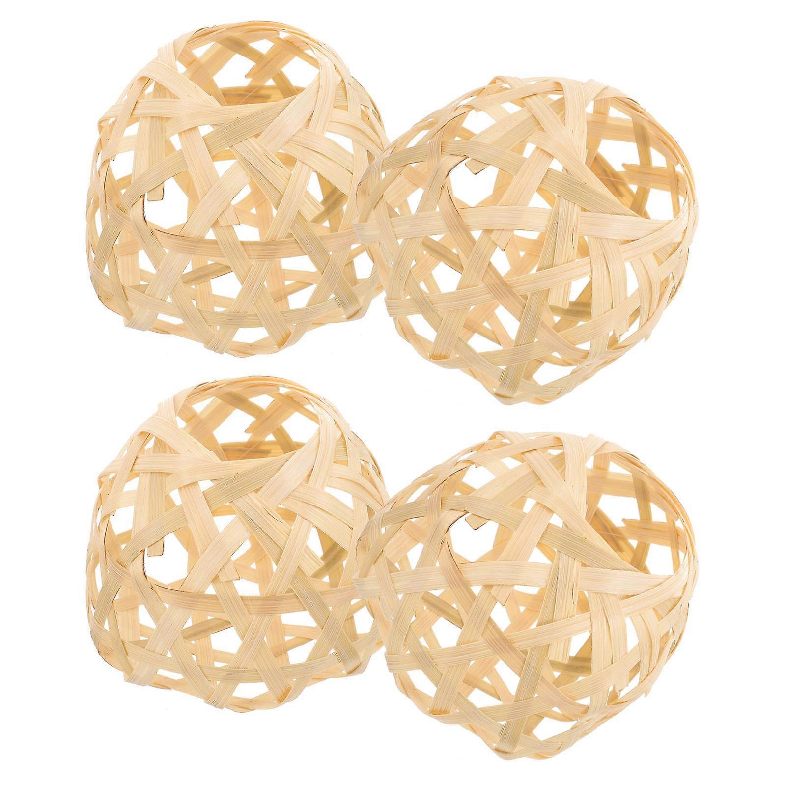 Decorative Bamboo Pendant Light Lampshade Atmosphere Creation Rustic Style 12Pcs