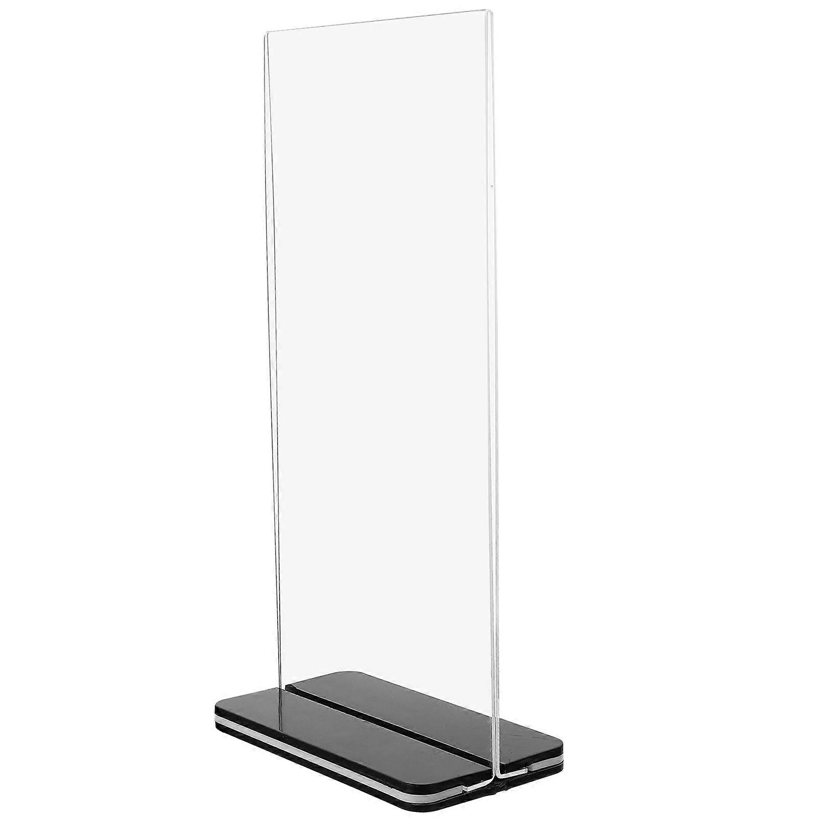Rectangular Acrylic Display Stand Suitable For Shop Advertising Sign Holding 20X10CM 4Pcs
