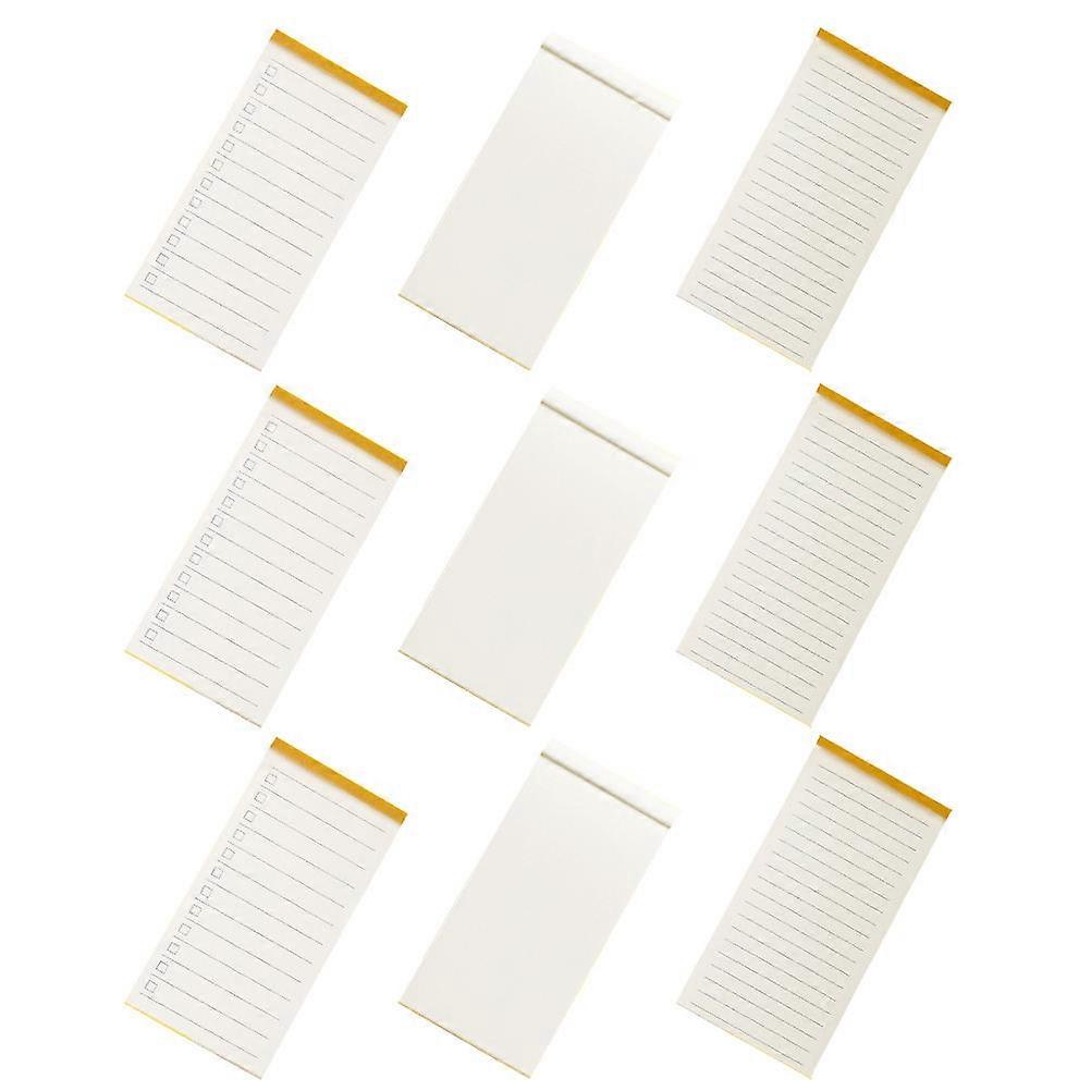 Memo Notepads for Homework Planning 18Pcs Tear-Off Sheets White