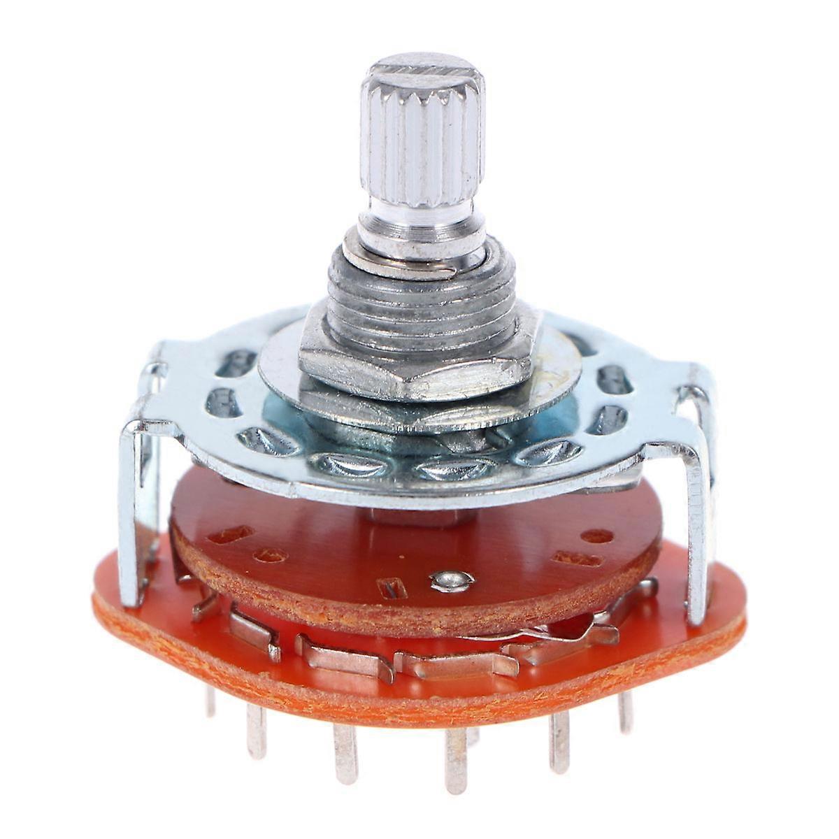 Electric Guitar Amplifier Audio Lamp Rotary Switch 3-Pole 4-Position Selector