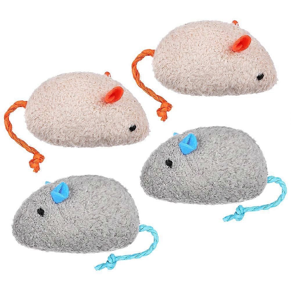 Cat Molar Toys 20 Pcs Assorted Color Mouse Shaped Entertainment Indoor Play For Cats