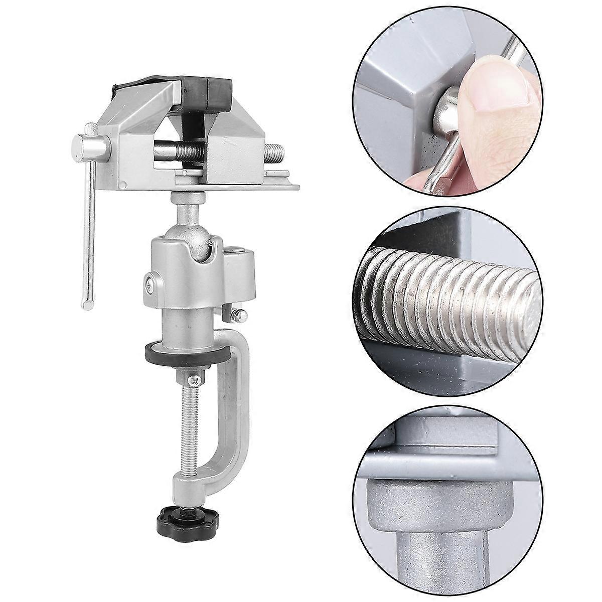 Rotate Bench Vise Swivel Tabletop Clamp Vice for Home Use