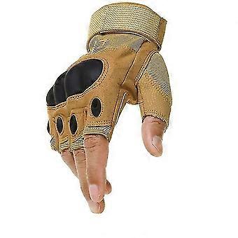 Guantes duros de medio dedo de nudillo de nudillo de trabajo Guantes sin dedos