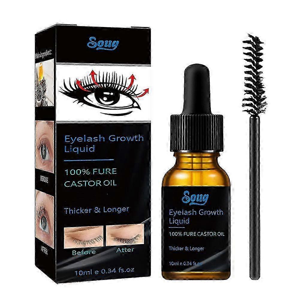 2025 Castor Oil Eyelash Liquid Moisturizing Non Smudging Eyelash Care Solution