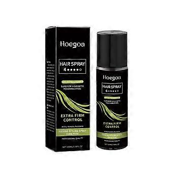 Hair styling spray lightly holds and nourishes hair to create curly and braided