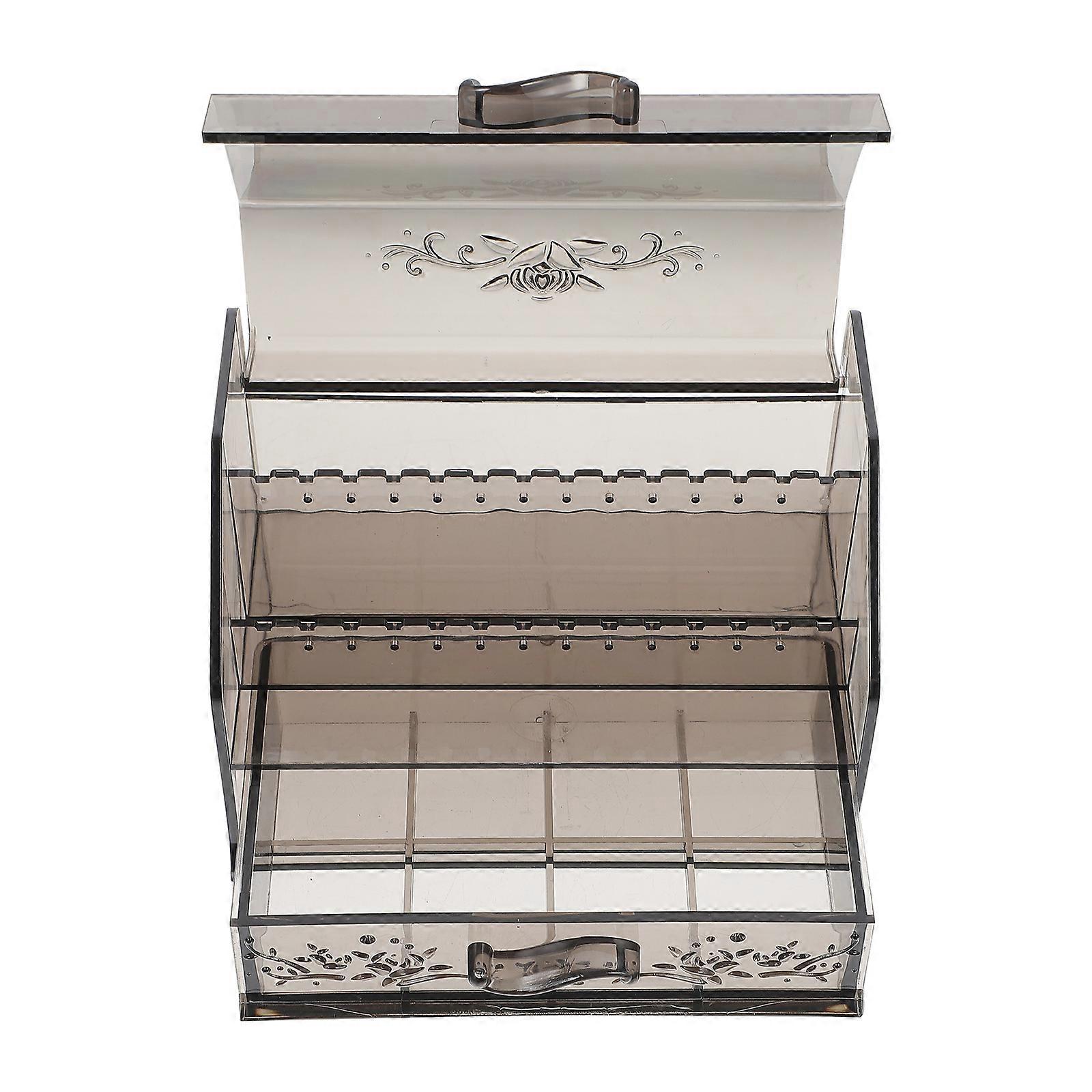 Acrylic Jewelry Case Drawer-Type for Multi-Function Storage 2Pcs Set