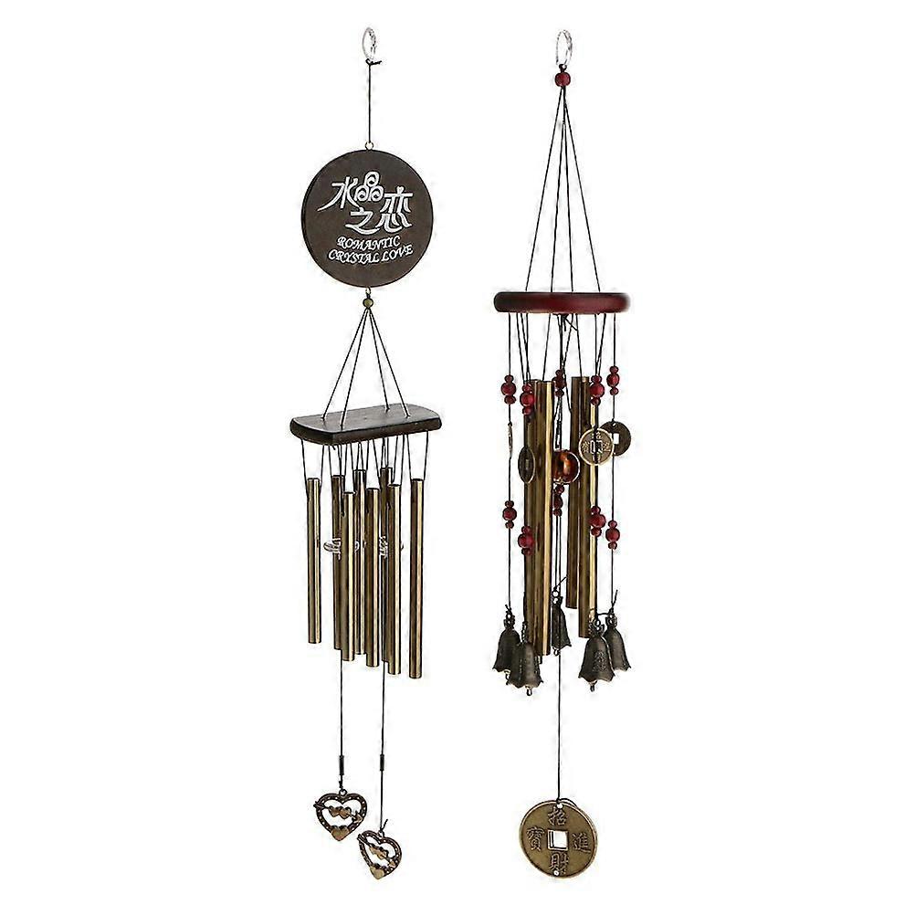 Rustproof Wind Chime with 5 Bells Outdoor Tubes Set