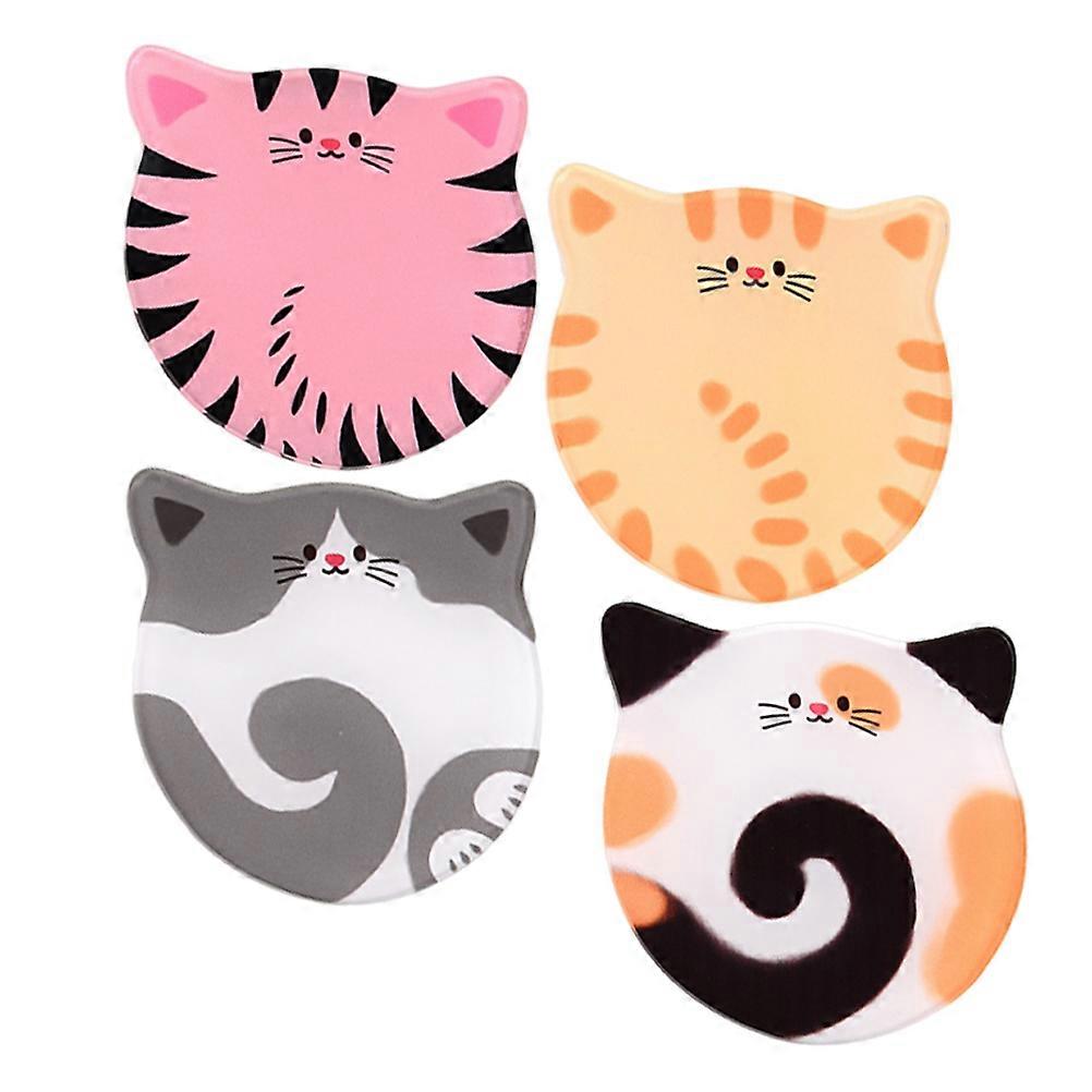 Heat Resistant Cat Pattern Coasters 20Pcs For Dining Table And Desk Assorted Color Scratch Protection