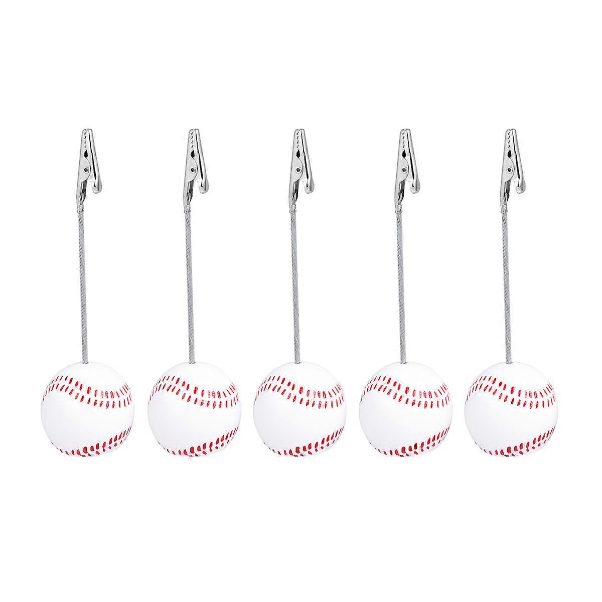 Photo Clips Baseball Shaped Table Number Holders for Wedding Use 15Pcs