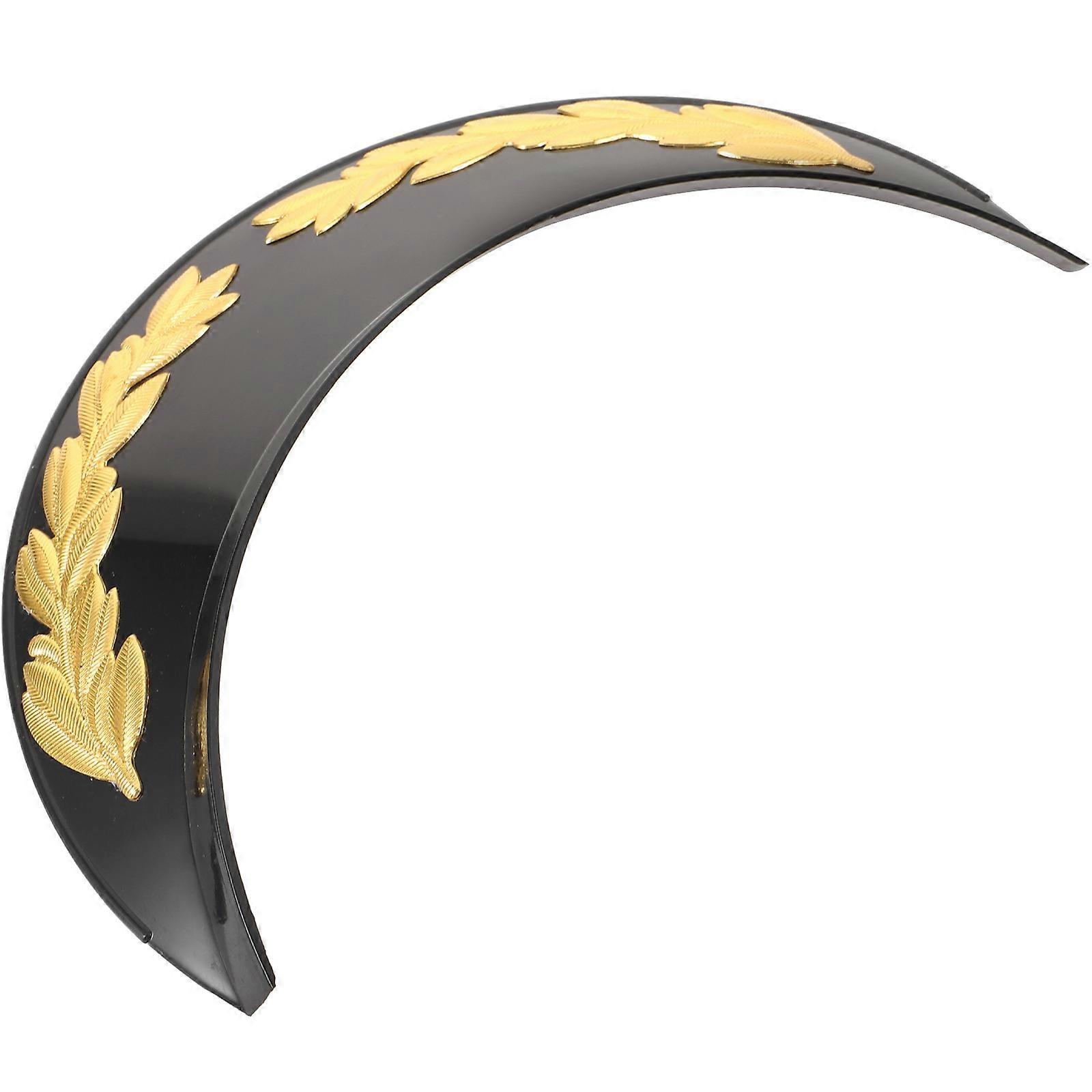 Ceremonial Hat Brim for Hat 4Pcs Military Performance Visor Black Plastic