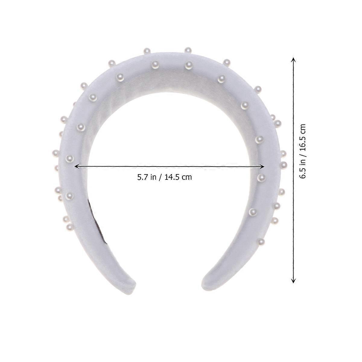 Knotted Pearl Band Headband For Women Daily Use Assorted Color Comfortable Wearing 2Pcs