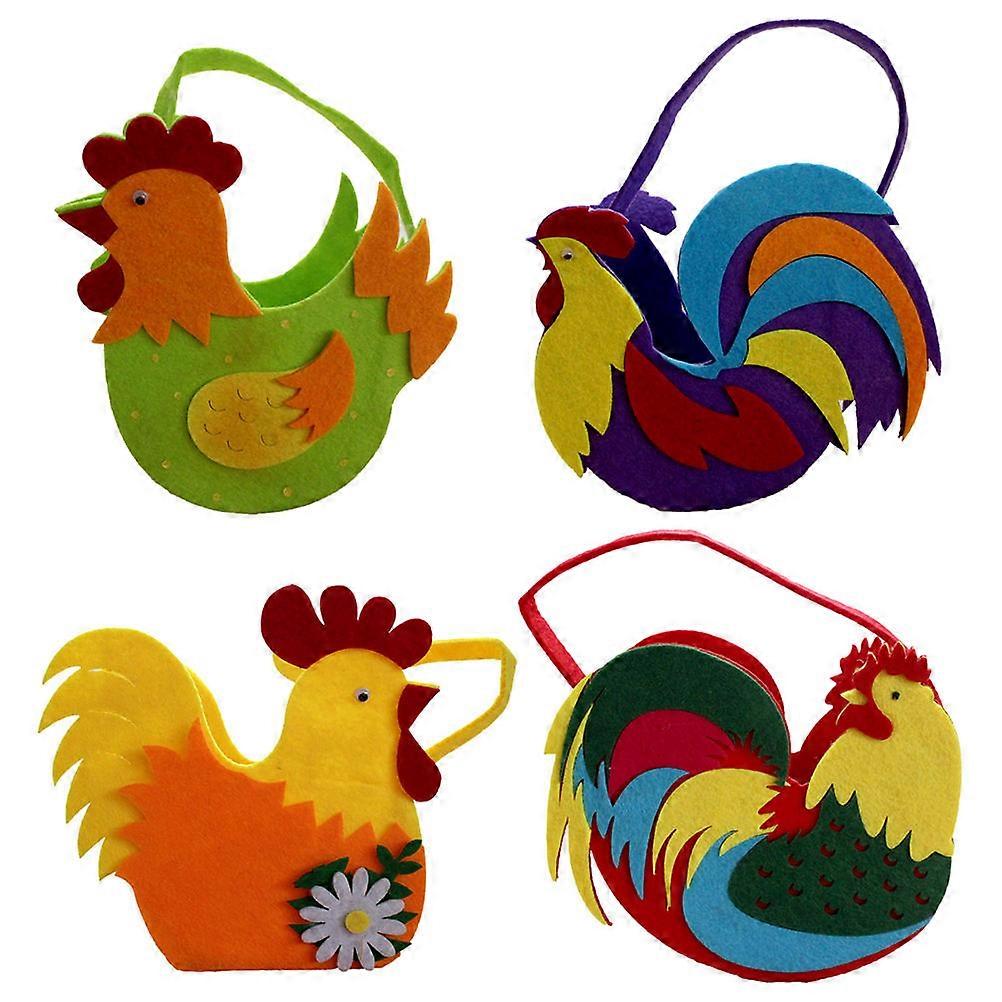 Easter Eggs Basket Multicolor Easter Basket for Holding Favors 3Pcs