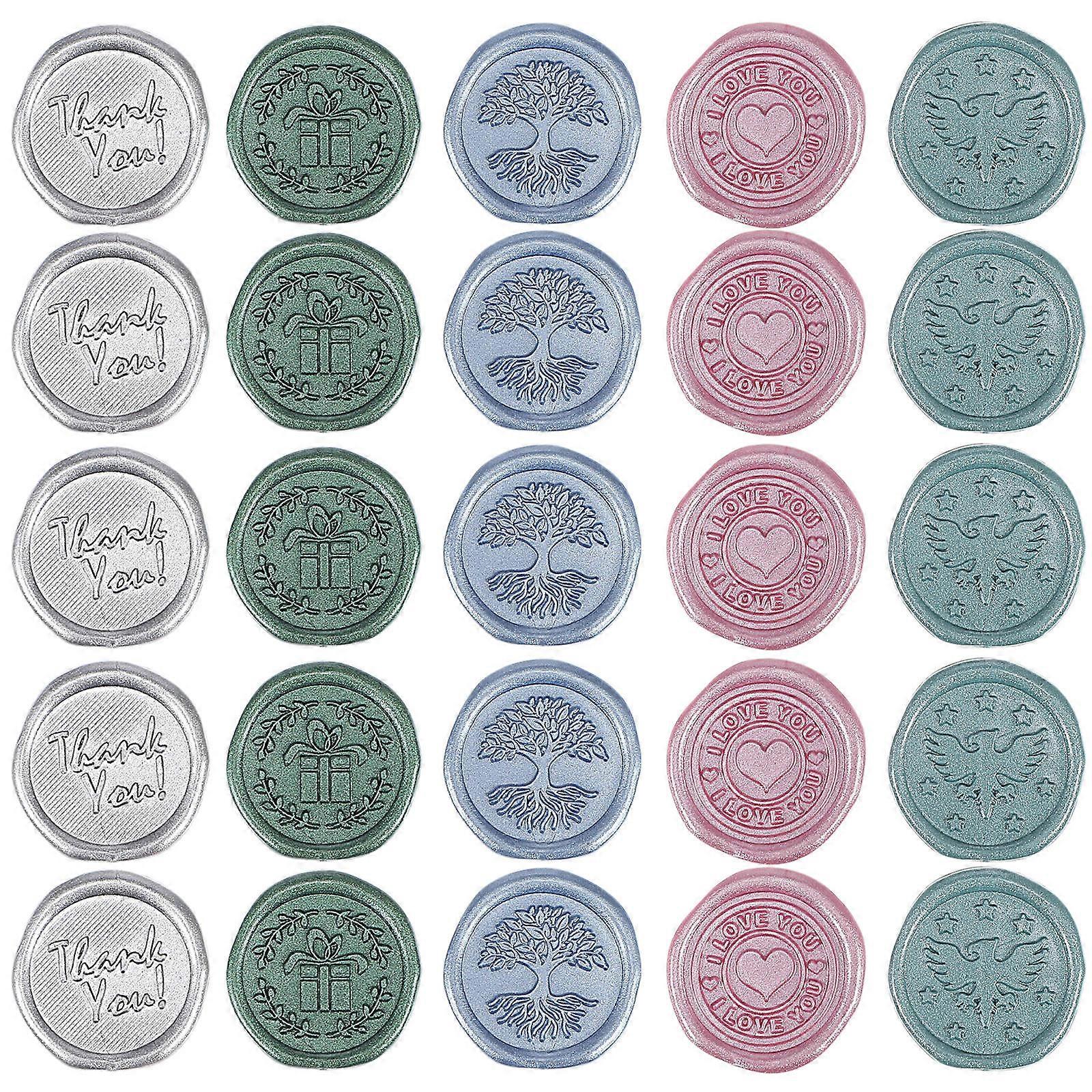 Envelope Seal Stickers Wax Seal Stickers for Decor Use 150Pcs Assorted Color