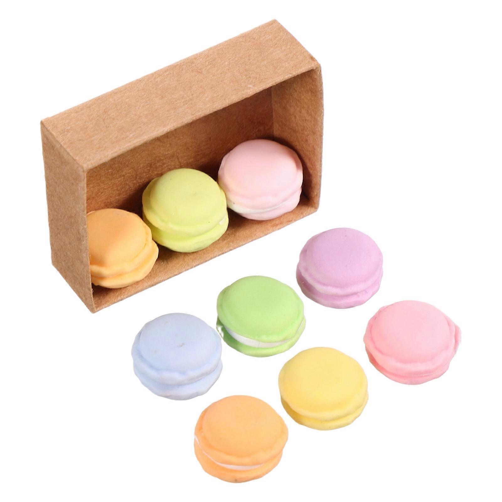 Miniature Macaron Mini Macaron for Tabletop Display Multi Paper Clay Material Tabletop Display 1 Set
