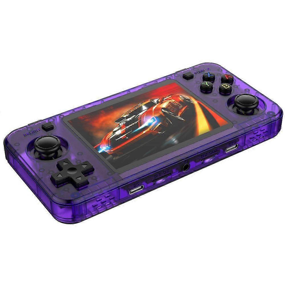R36H Open Source Handheld Game Console 64G Transparent Purple